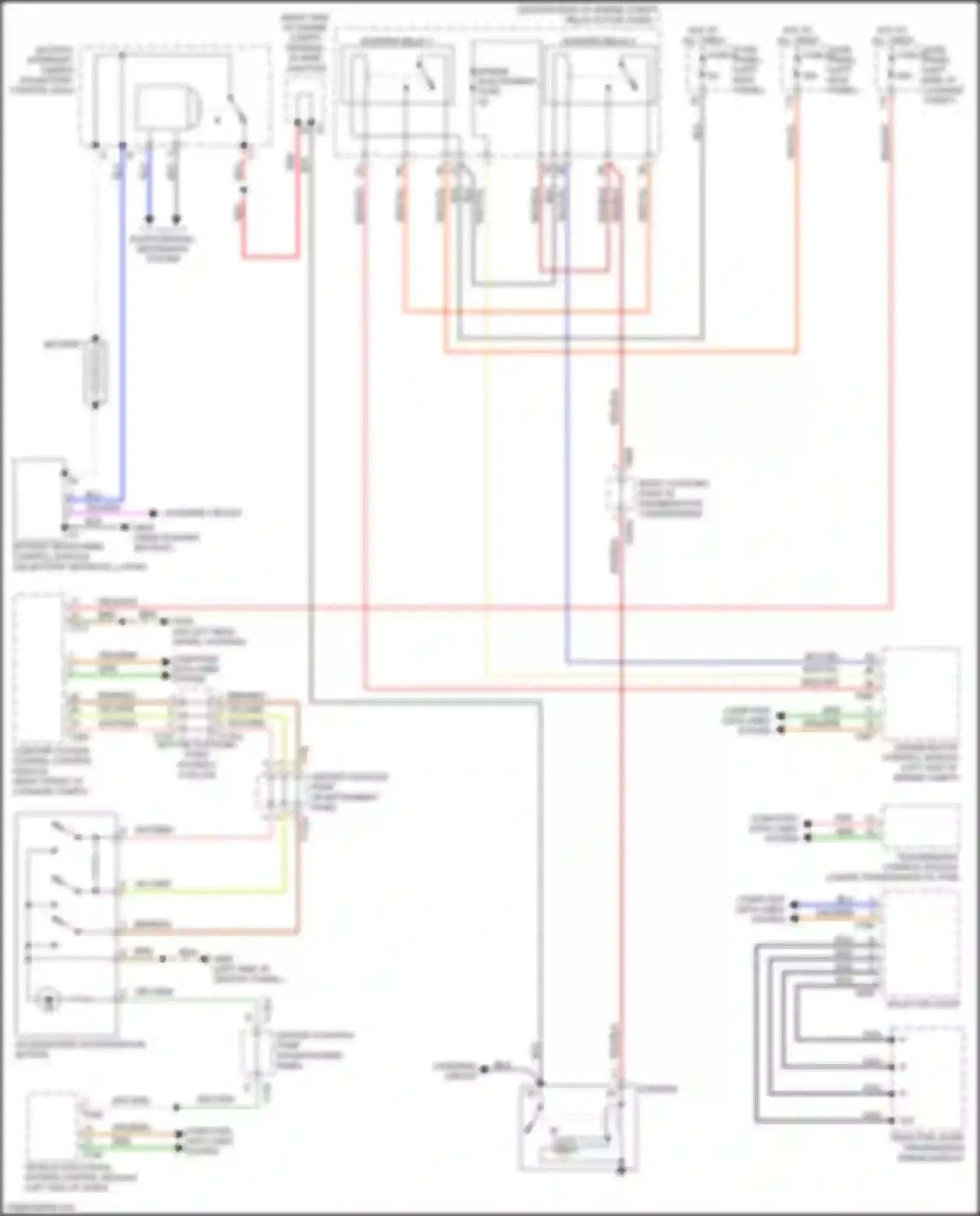 Wiring diagram selector lever for Audi A6 C8 (2018-2023)