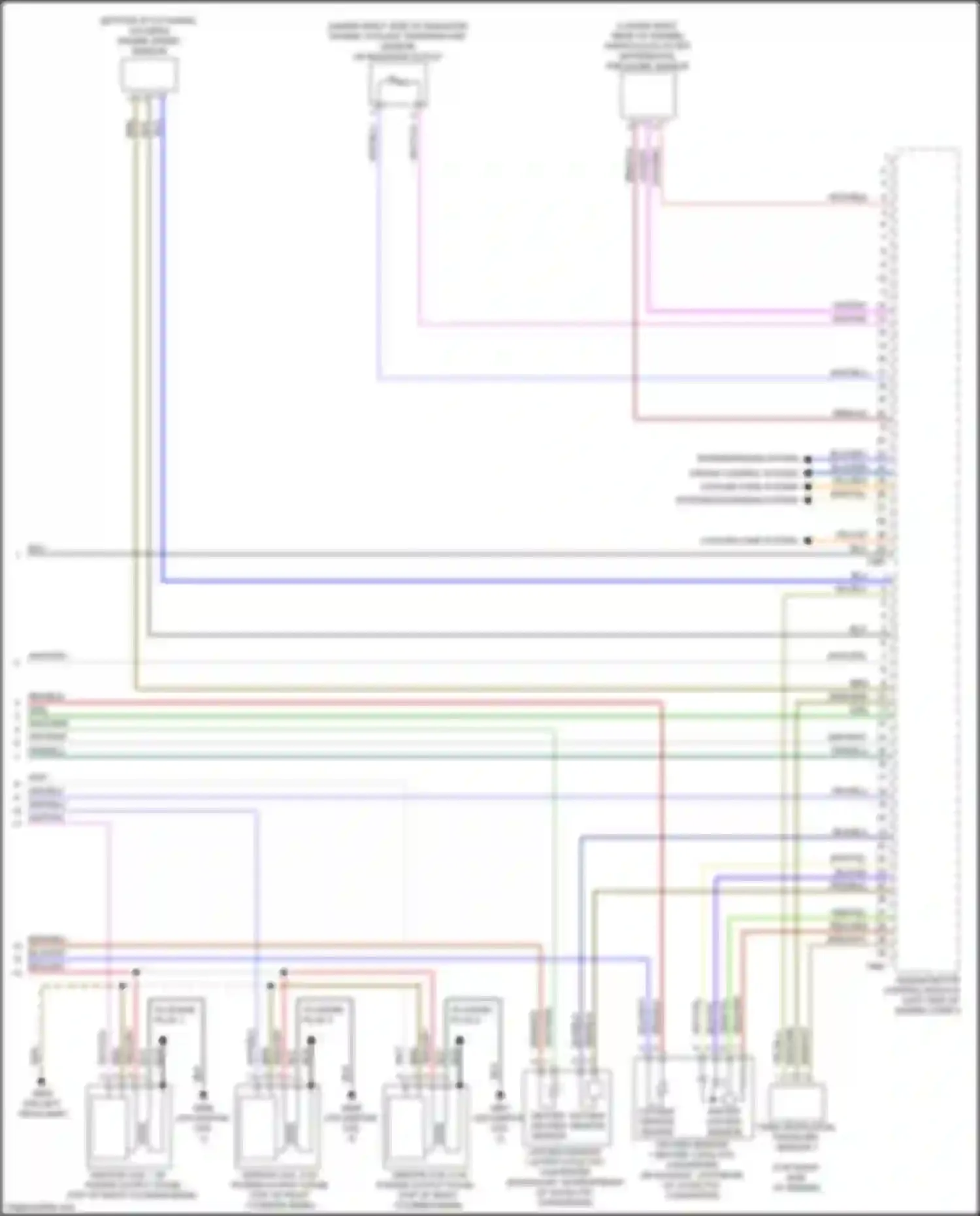 Wiring diagram engine coolant temperature sensor on radiator outlet for Audi A6 C8 (2018-2023) (3 of 3)