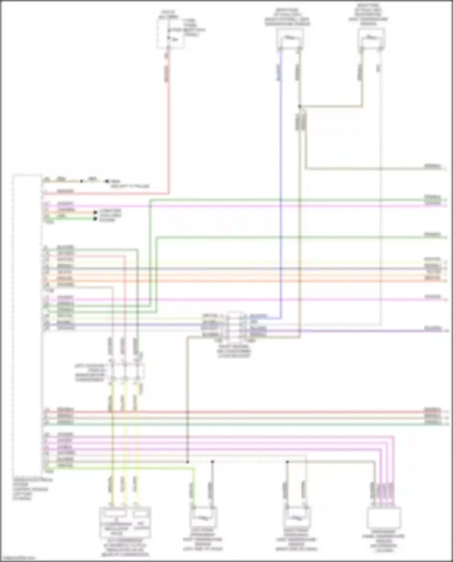 Wiring diagram front heating, air conditioning coupling point for Audi A6 C8 (2018-2023) (3 of 8)