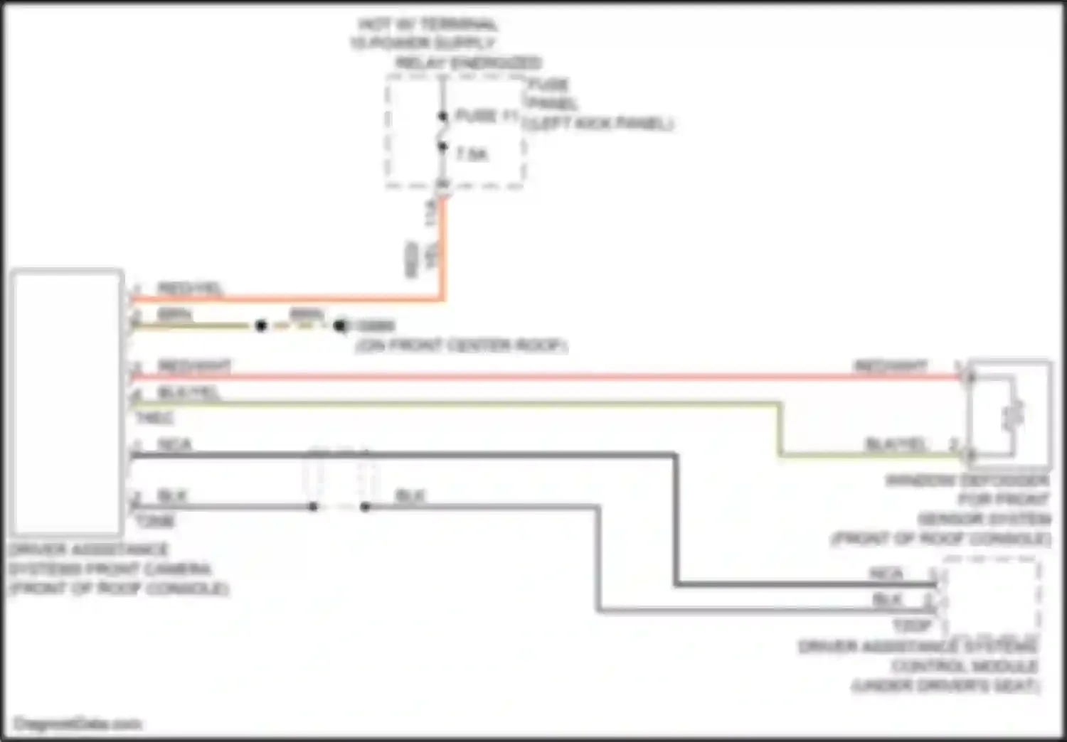 Wiring diagram fuse 11 for Audi A6 C8 (2018-2023) (7 of 26)