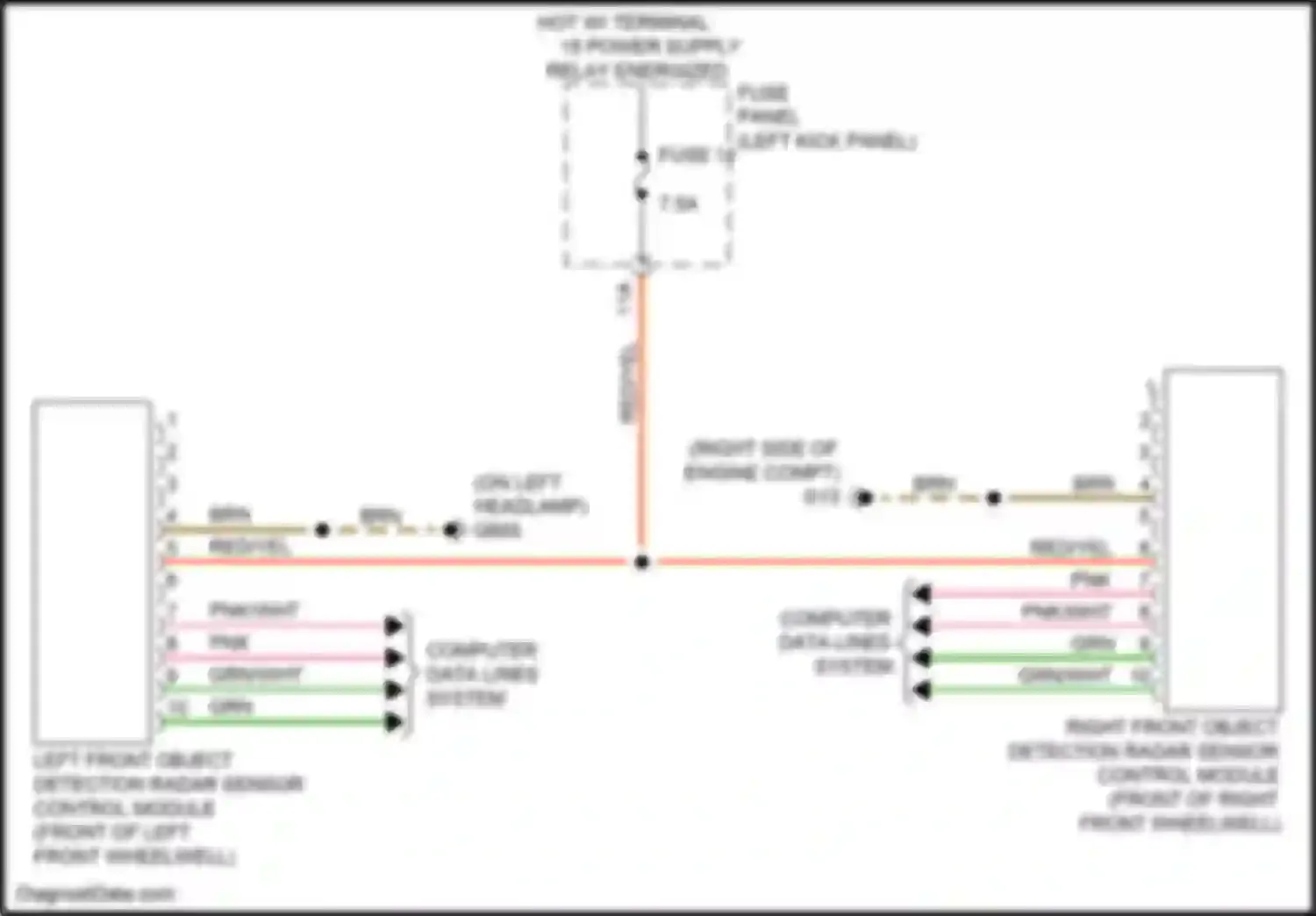Wiring diagram fuse 11 for Audi A6 C8 (2018-2023) (8 of 26)