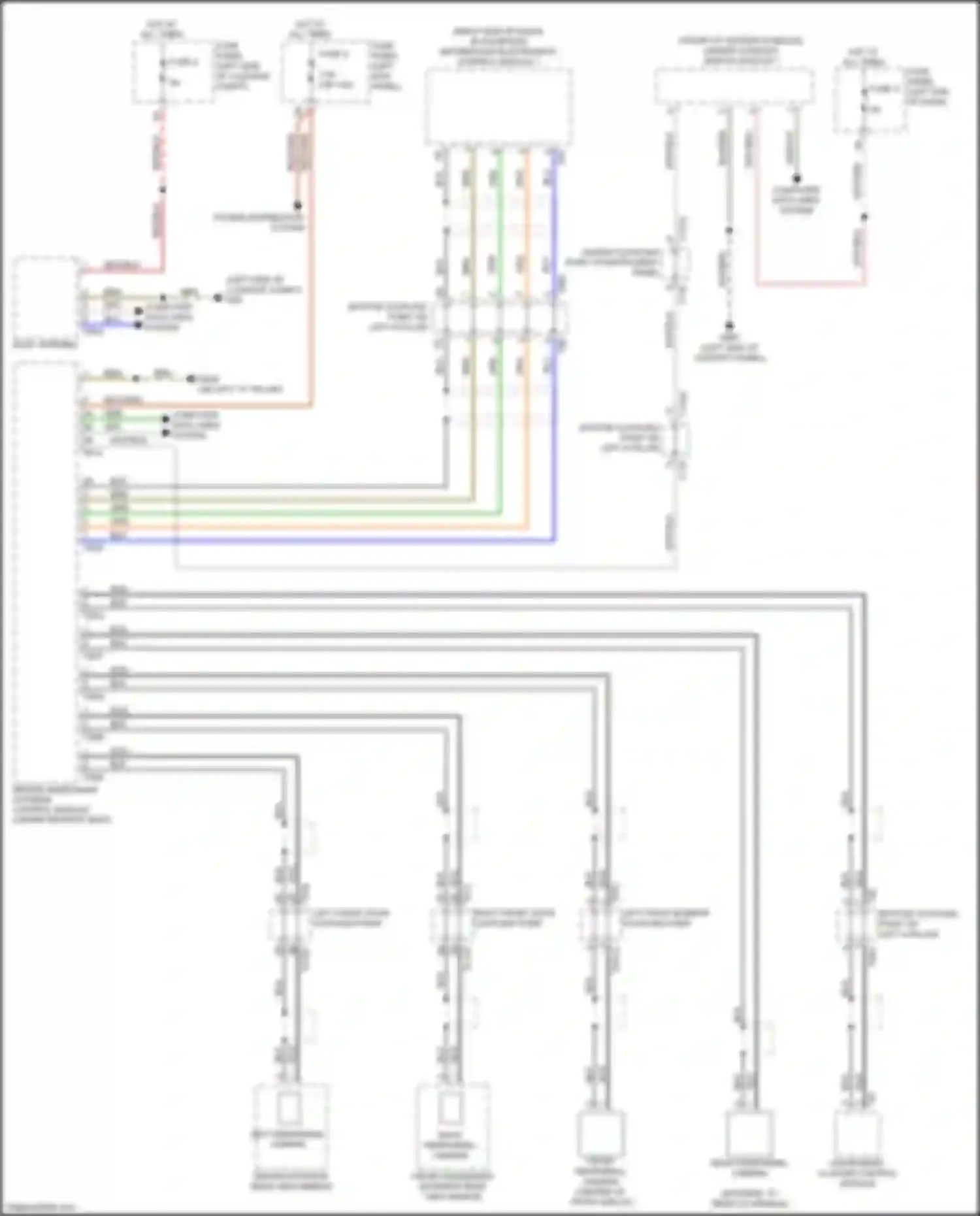 Wiring diagram left peripheral camera for Audi A6 C8 (2018-2023)