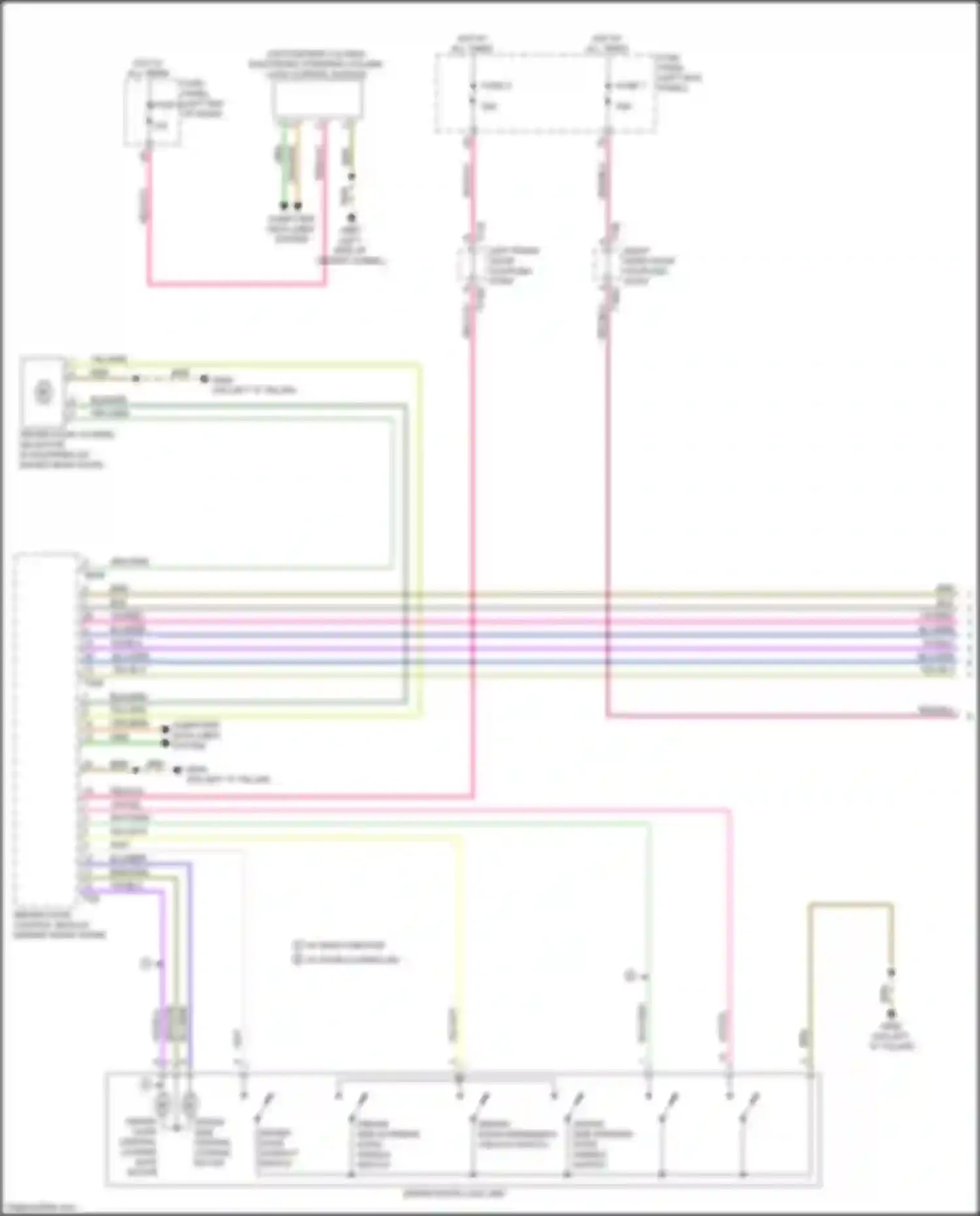 Wiring diagram w/ safe function for Audi A6 C8 (2018-2023)