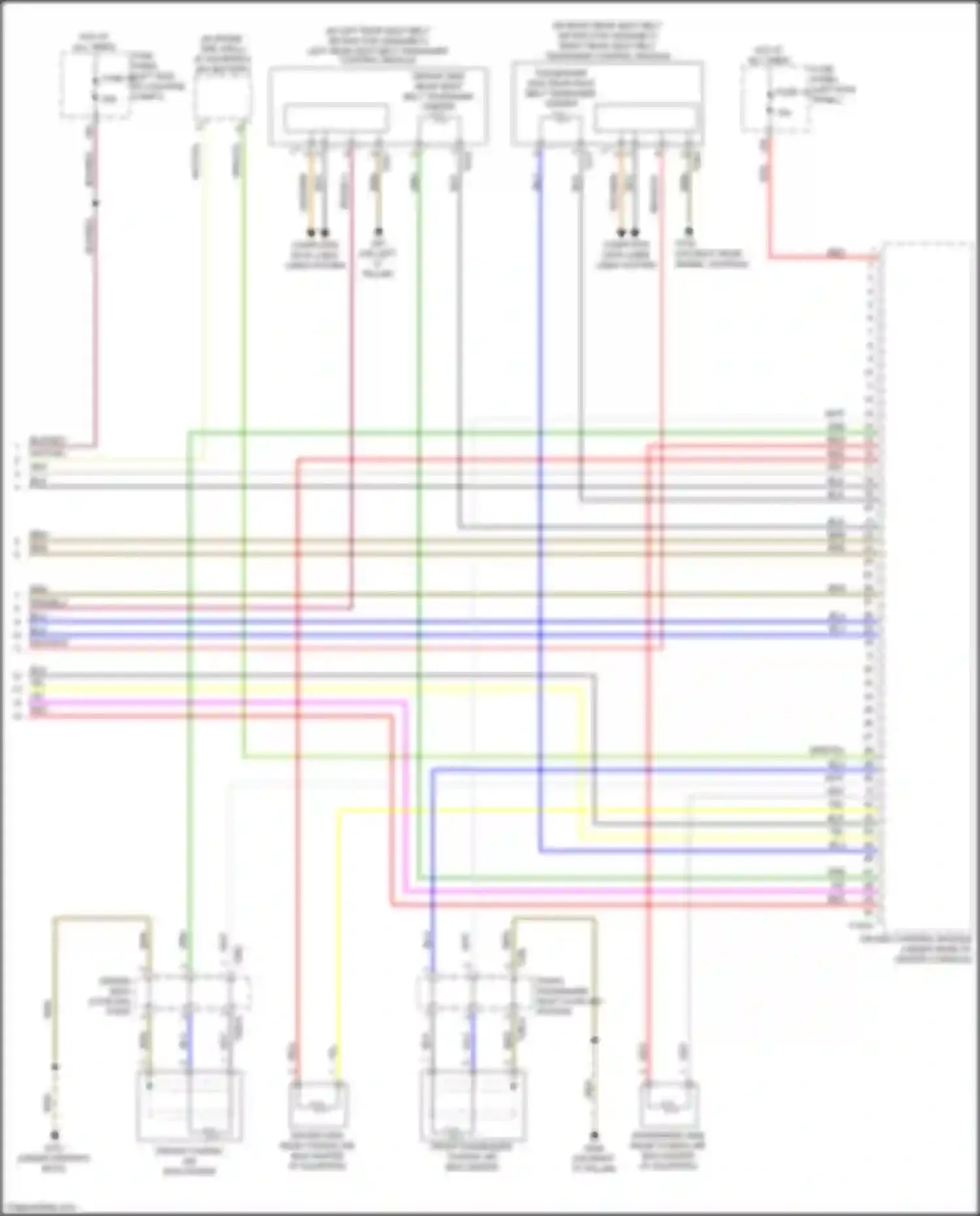 Wiring diagram fuse panel b for Audi A6 C8 (2018-2023) (37 of 37)