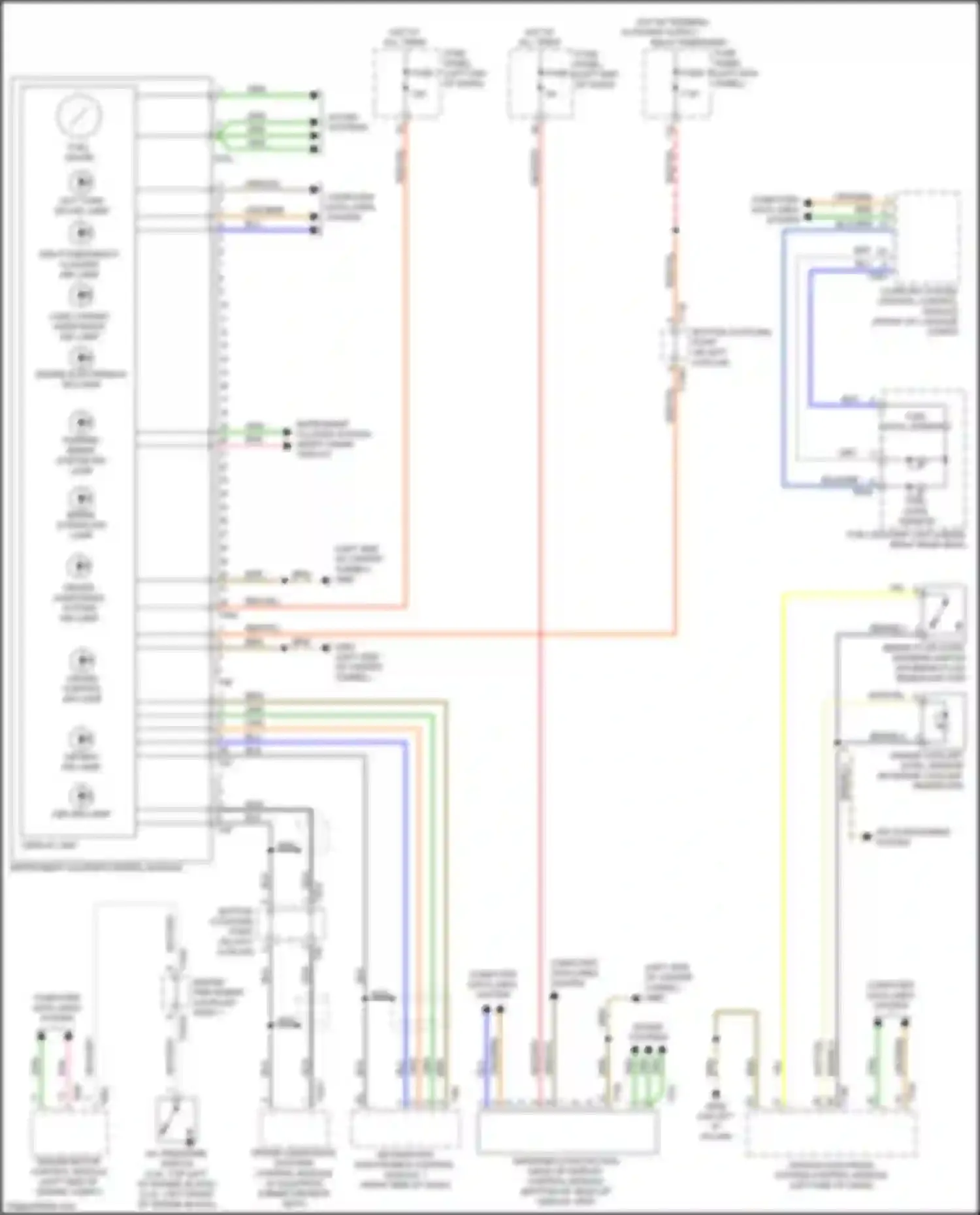 Wiring diagram oil pressure/ temperature sensor for Audi A6 C8 (2018-2023)