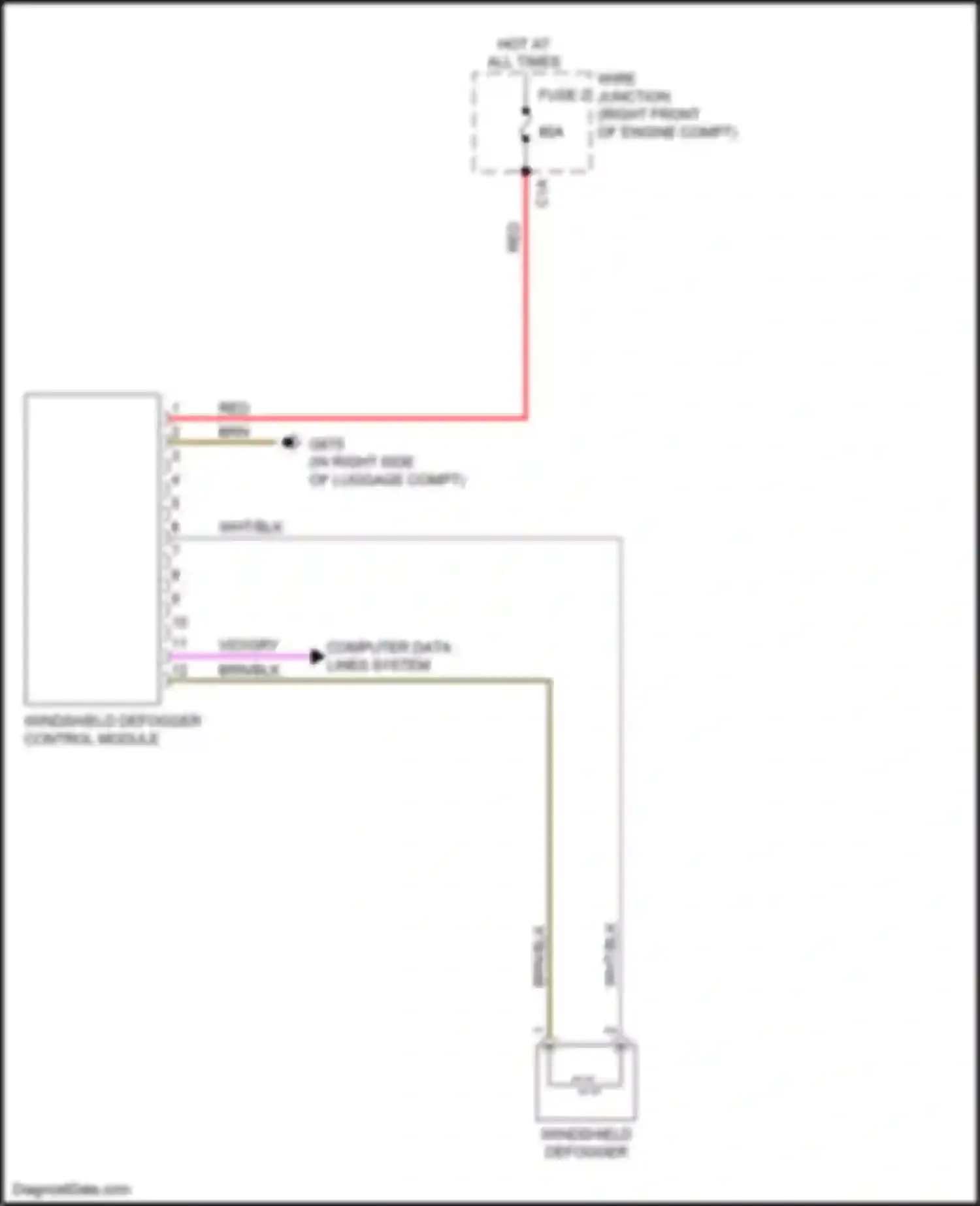 Wiring diagram wht/blk for Audi A6 C8 (2018-2023)