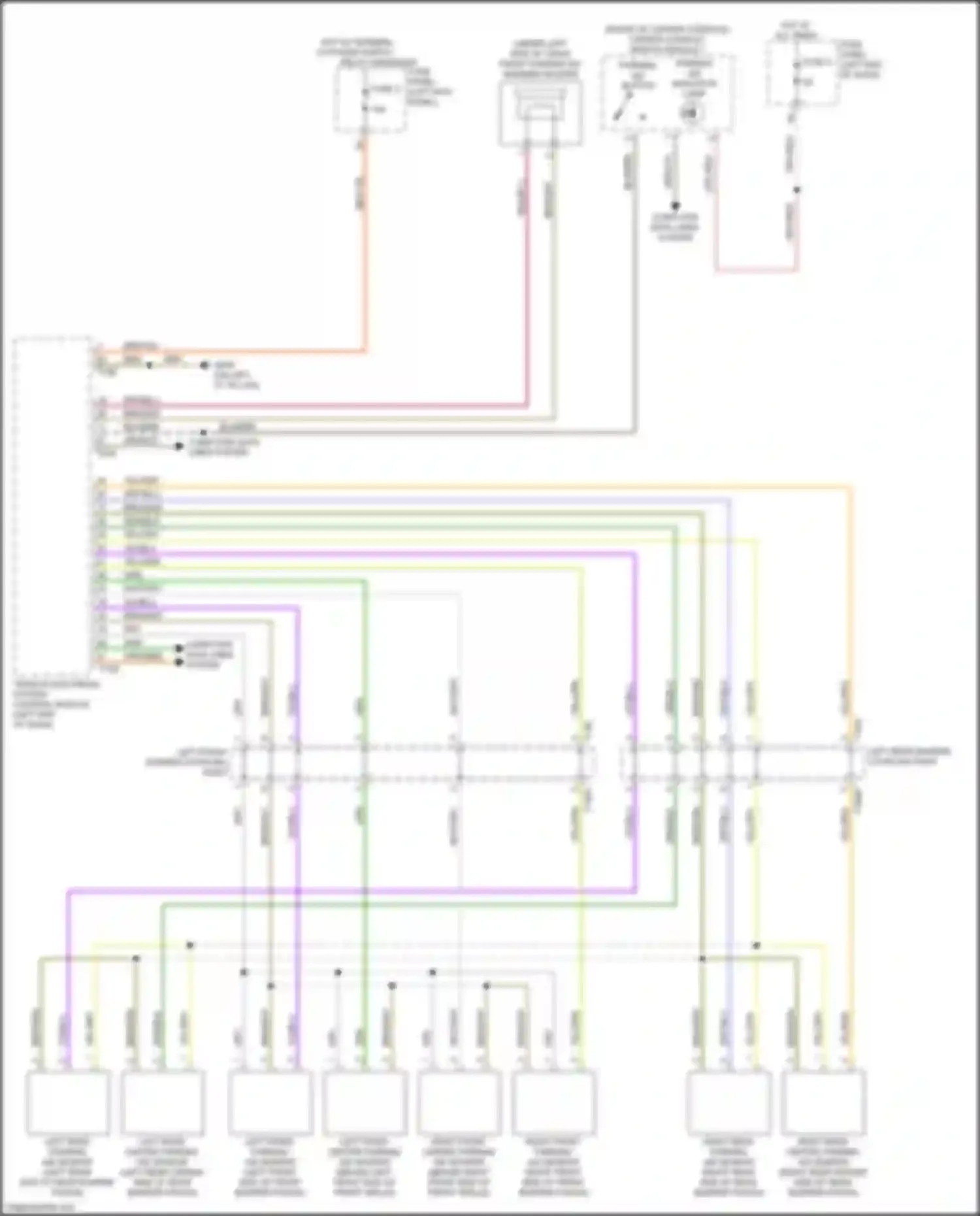 Wiring diagram fuse panel h for Audi A6 C8 (2018-2023)