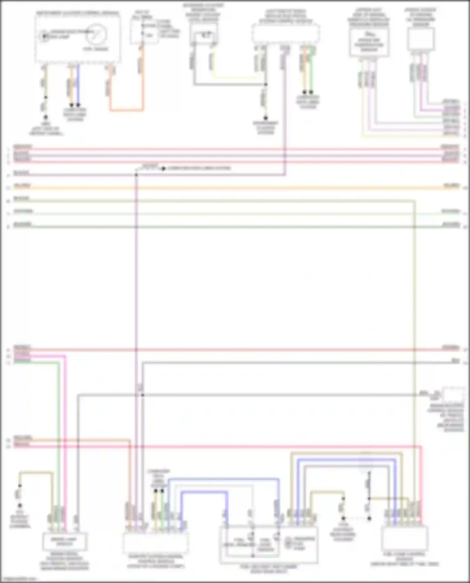 Wiring diagram instrument cluster system for Audi A6 C8 (2018-2023) (9 of 9)