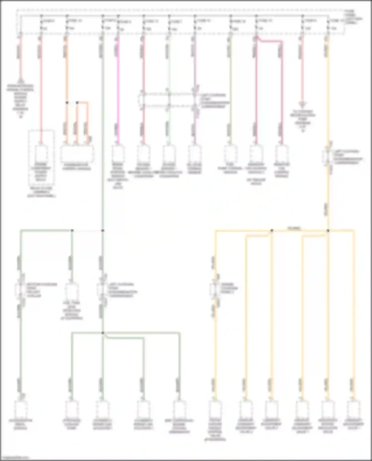 Wiring diagram fuse 13 for Audi A6 C8 (2018-2023)