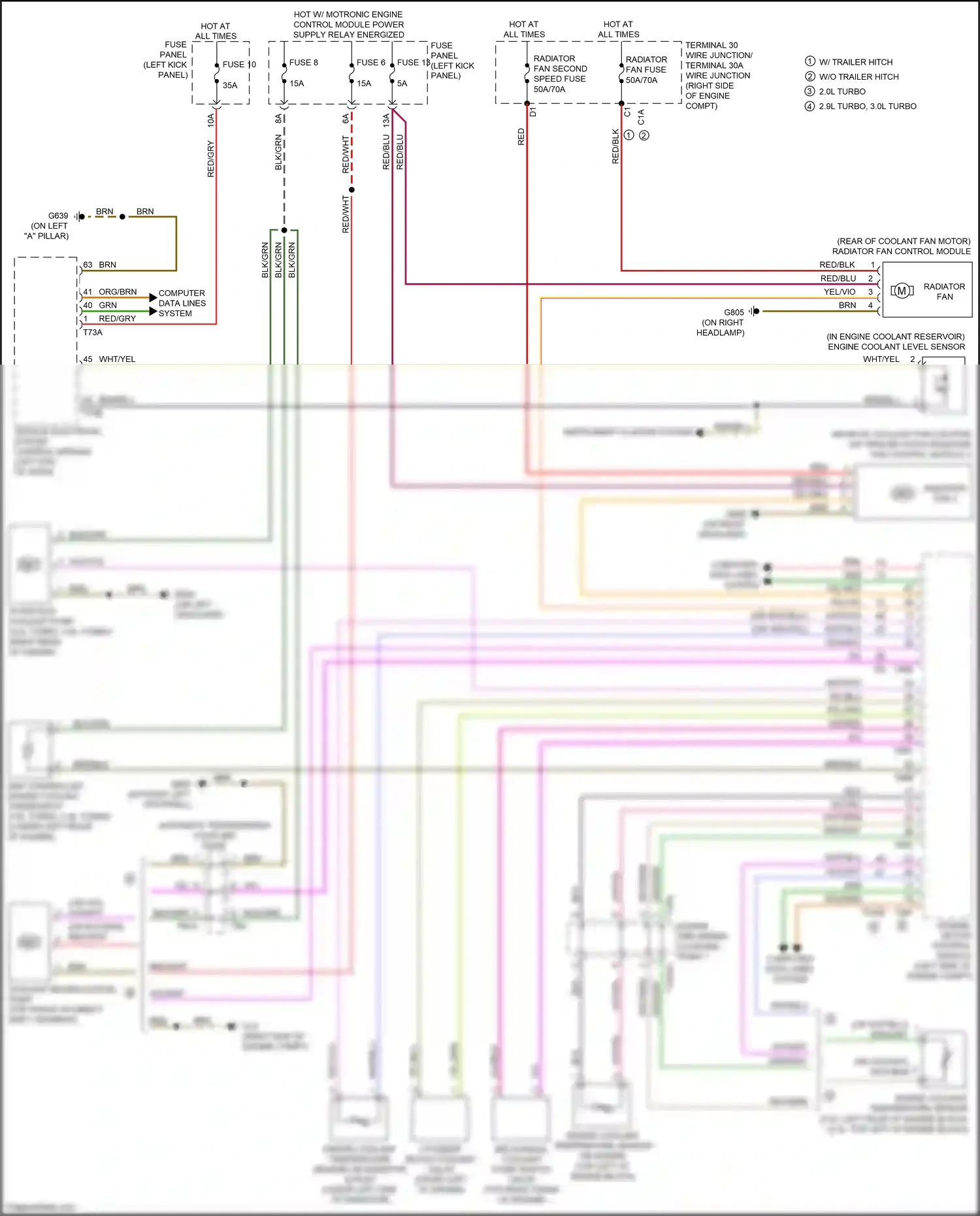 Audi A6 C8 (2018-2023) (left kick panel) wiring diagram  (55 of 95)