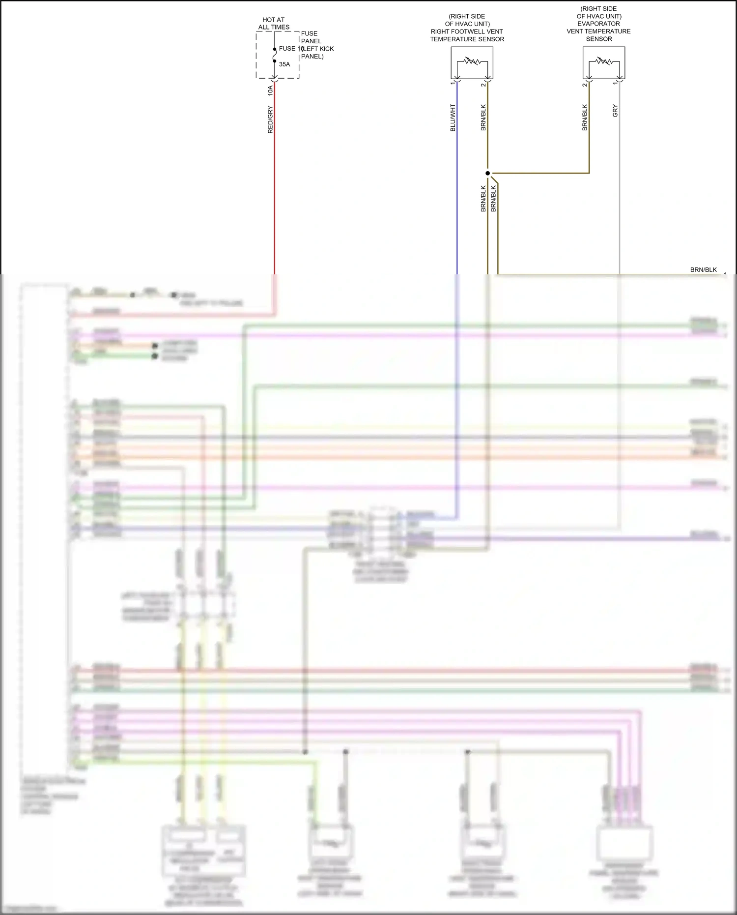 Audi A6 C8 (2018-2023) (left kick panel) wiring diagram  (73 of 95)