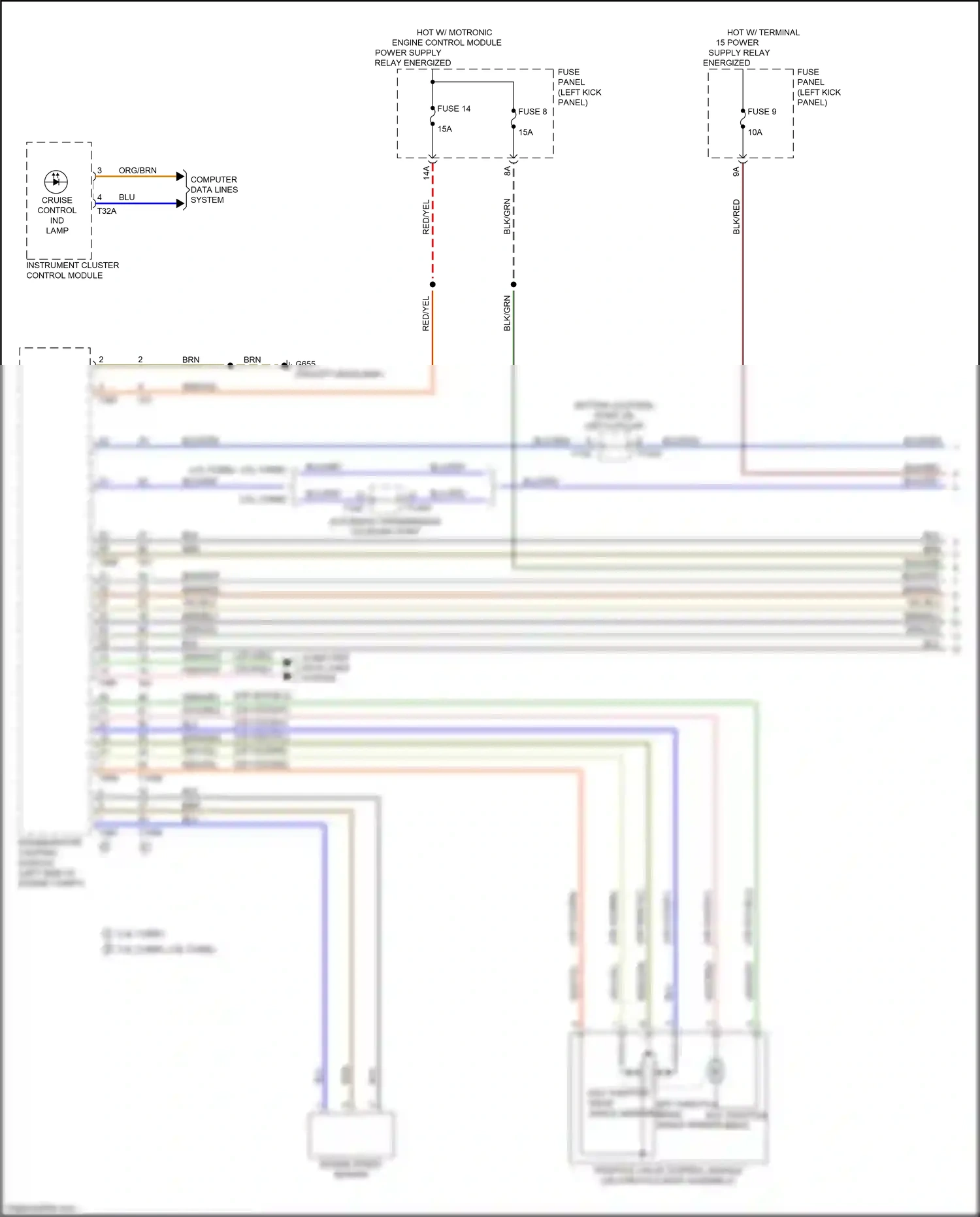 Audi A6 C8 (2018-2023) (left kick panel) wiring diagram  (4 of 95)
