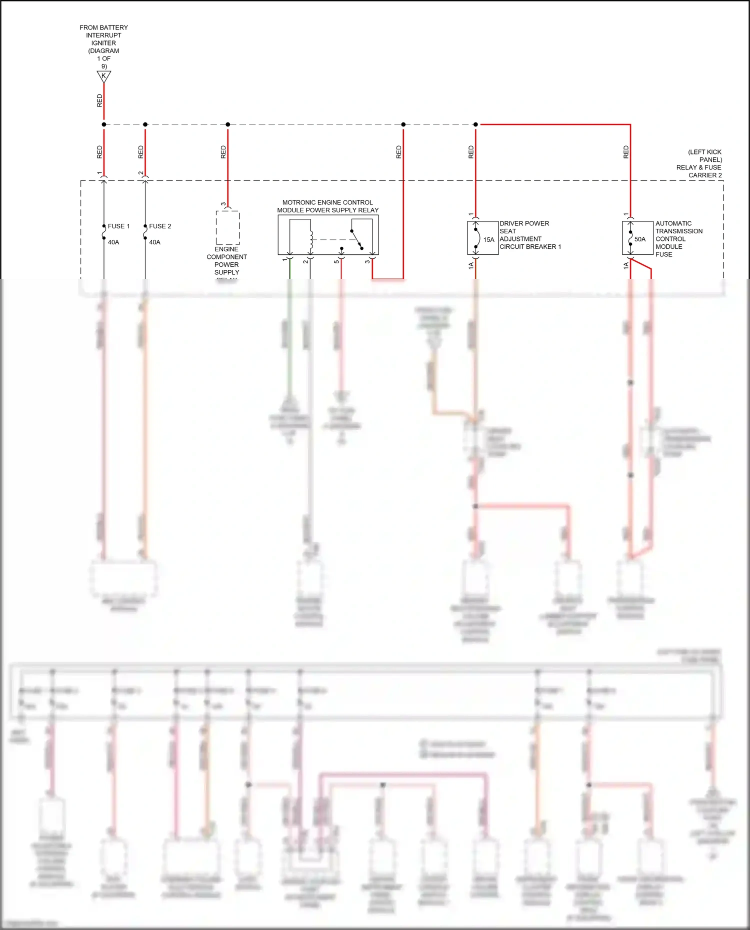 Audi A6 C8 (2018-2023) (left kick panel) wiring diagram  (35 of 95)