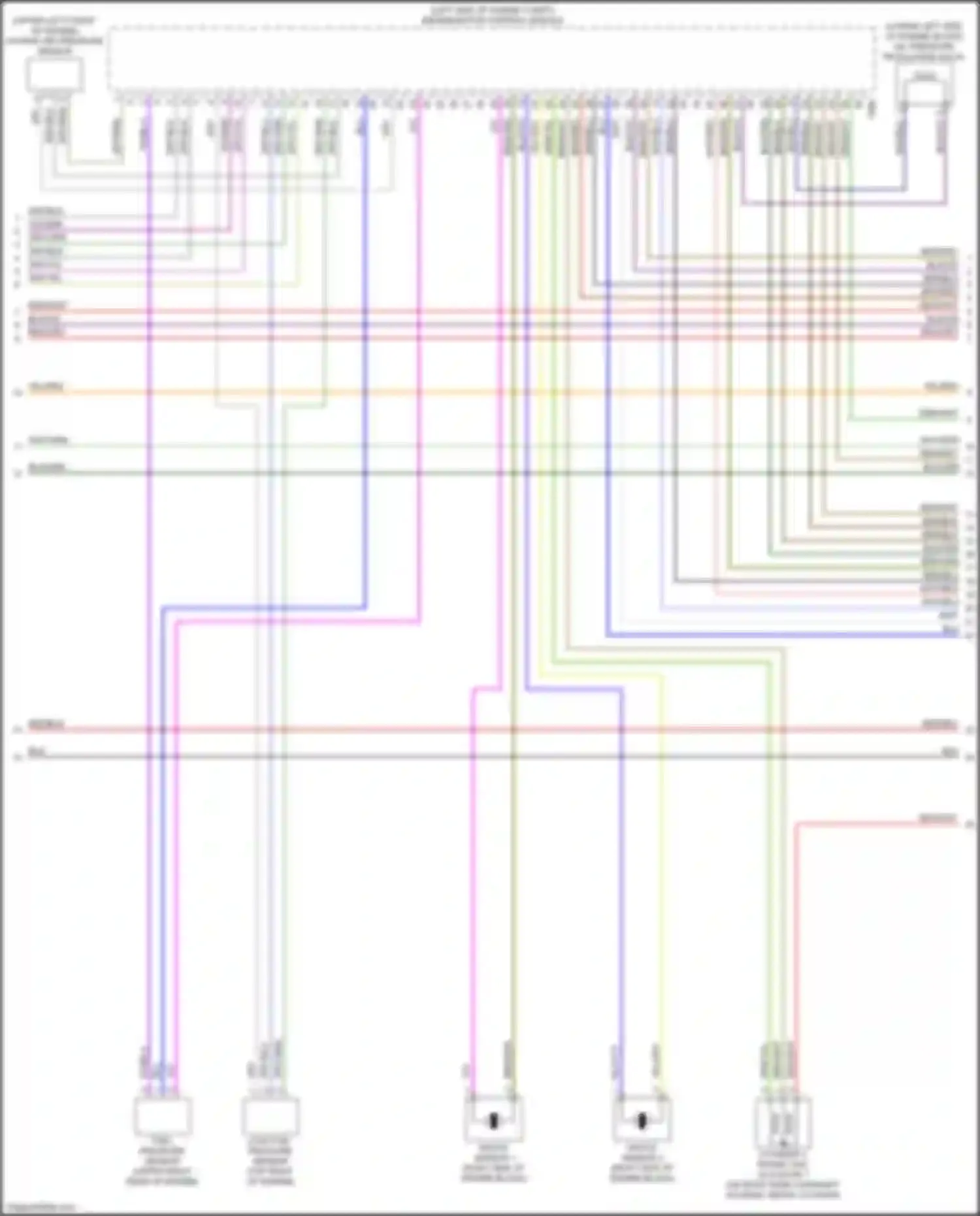 Wiring diagram knock sensor #2 for Audi A6 C8 (2018-2023)