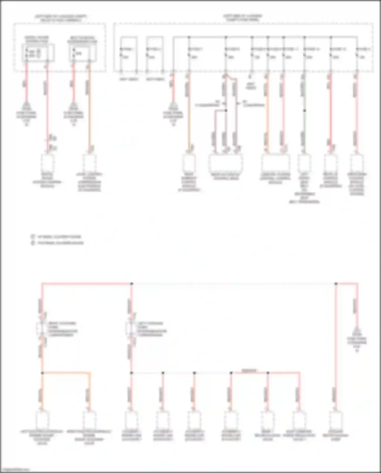Wiring diagram rear sunroof control module for Audi A6 C8 (2018-2023) (3 of 4)