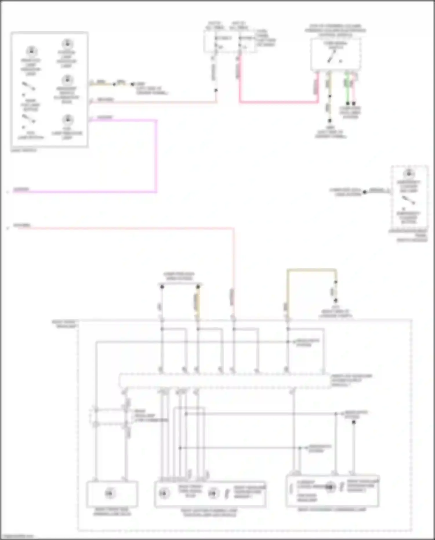Wiring diagram red/vio for Audi A6 C8 (2018-2023) (3 of 50)
