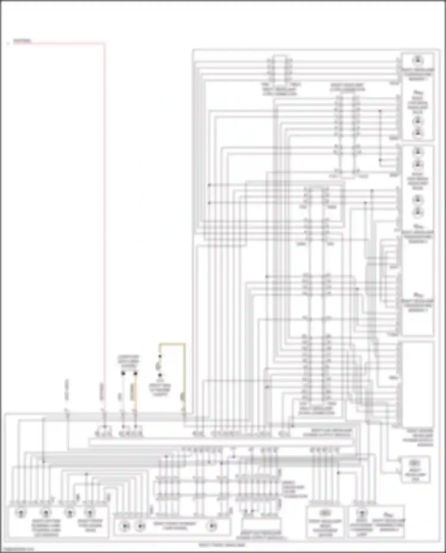 Wiring diagram right headlamp temperature sensor 2 for Audi A6 C8 (2018-2023) (2 of 4)
