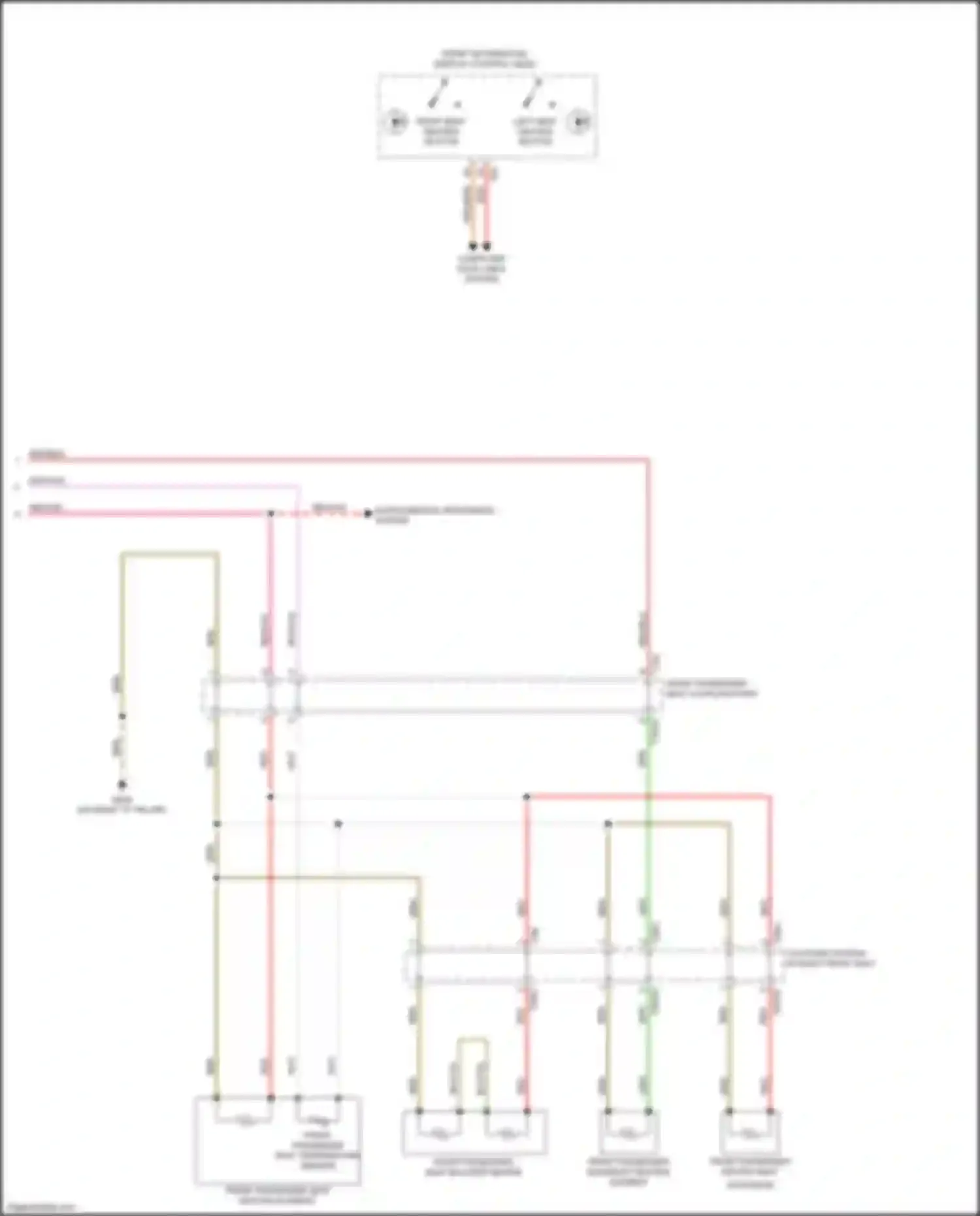 Wiring diagram right seat heating button for Audi A6 C8 (2018-2023) (1 of 3)