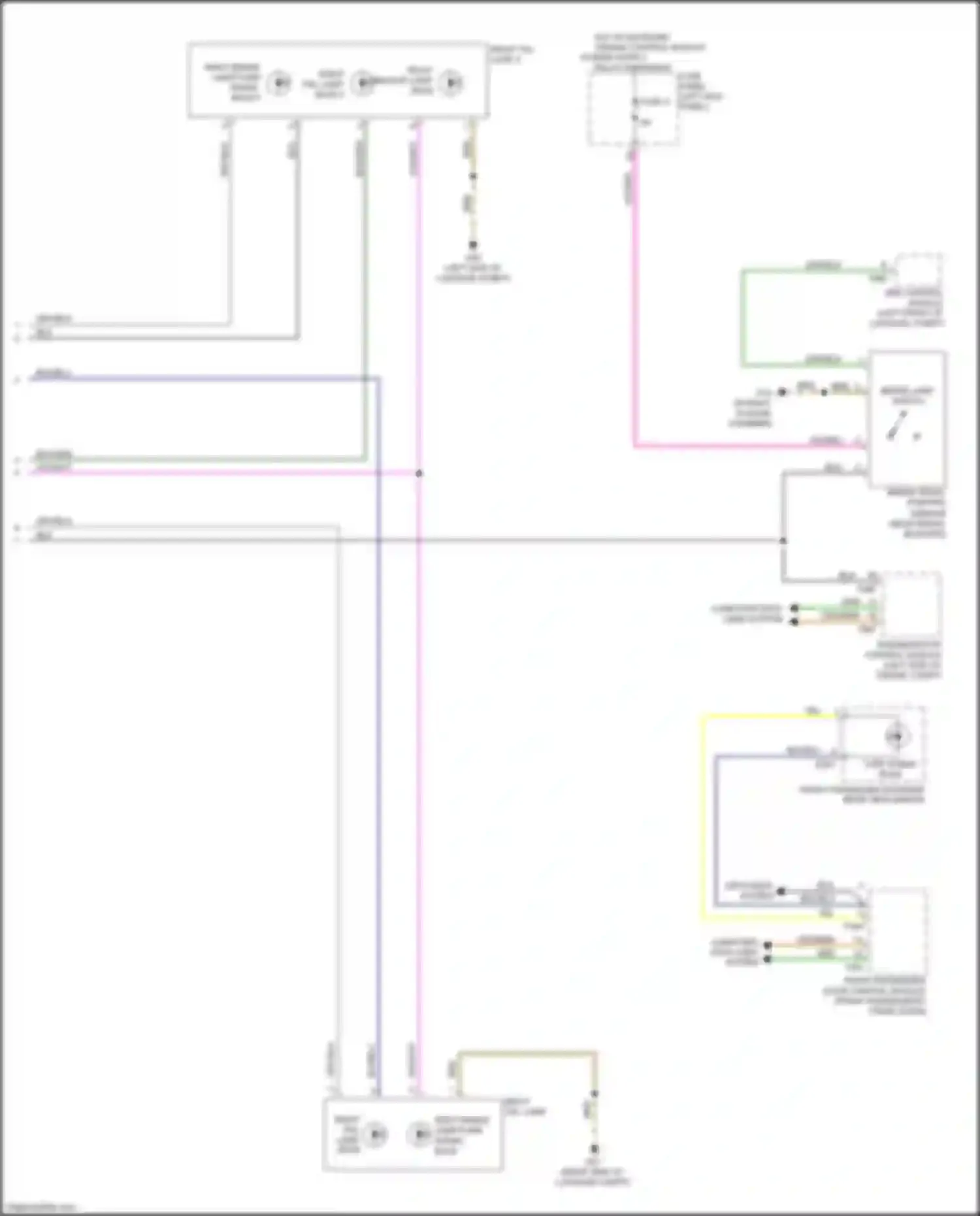 Wiring diagram right tail lamp bulb 2 for Audi A6 C8 (2018-2023) (2 of 4)