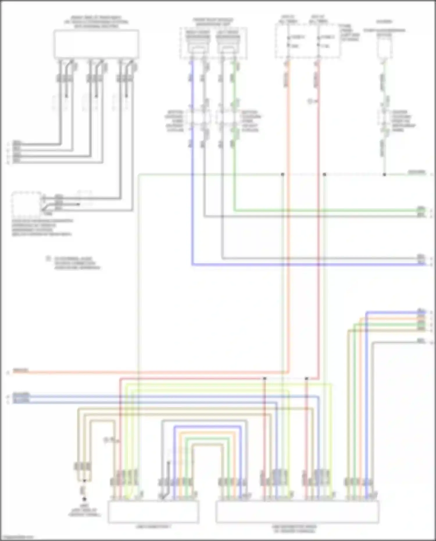Wiring diagram usb connection 1 for Audi A6 C8 (2018-2023) (2 of 8)