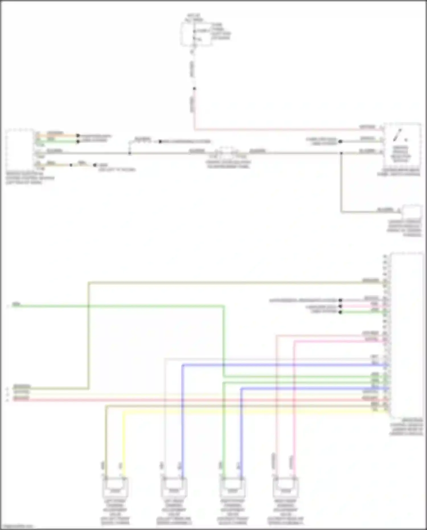 Wiring diagram vehicle electrical system control module for Audi A6 C8 (2018-2023) (11 of 50)