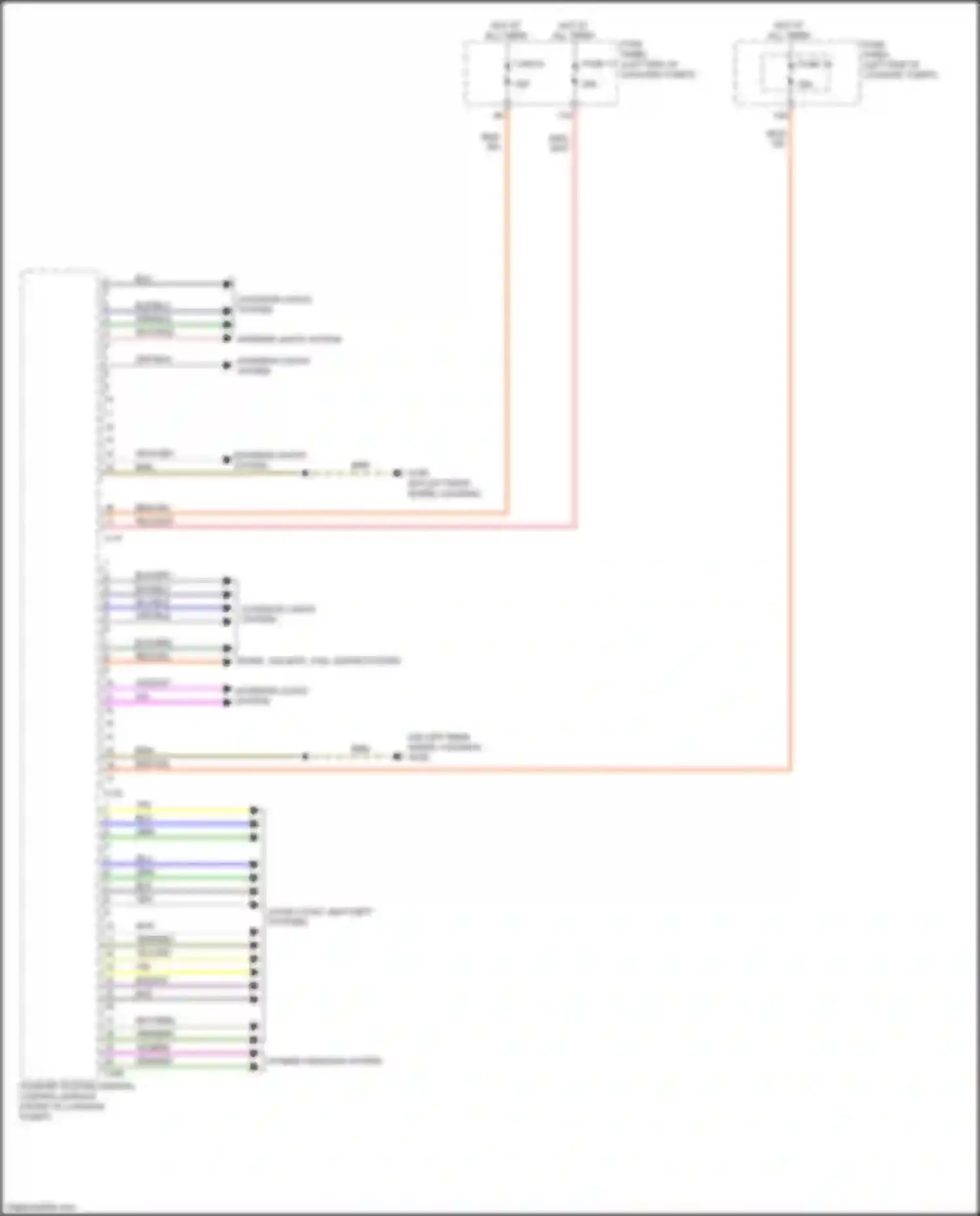 Wiring diagram vio/brn for Audi A6 C8 (2018-2023) (1 of 3)
