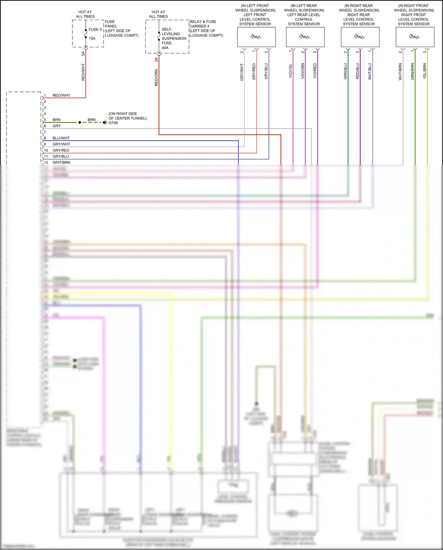 Audi A6 C8 (2018-2023) vio/grn wiring diagram  (6 of 11)