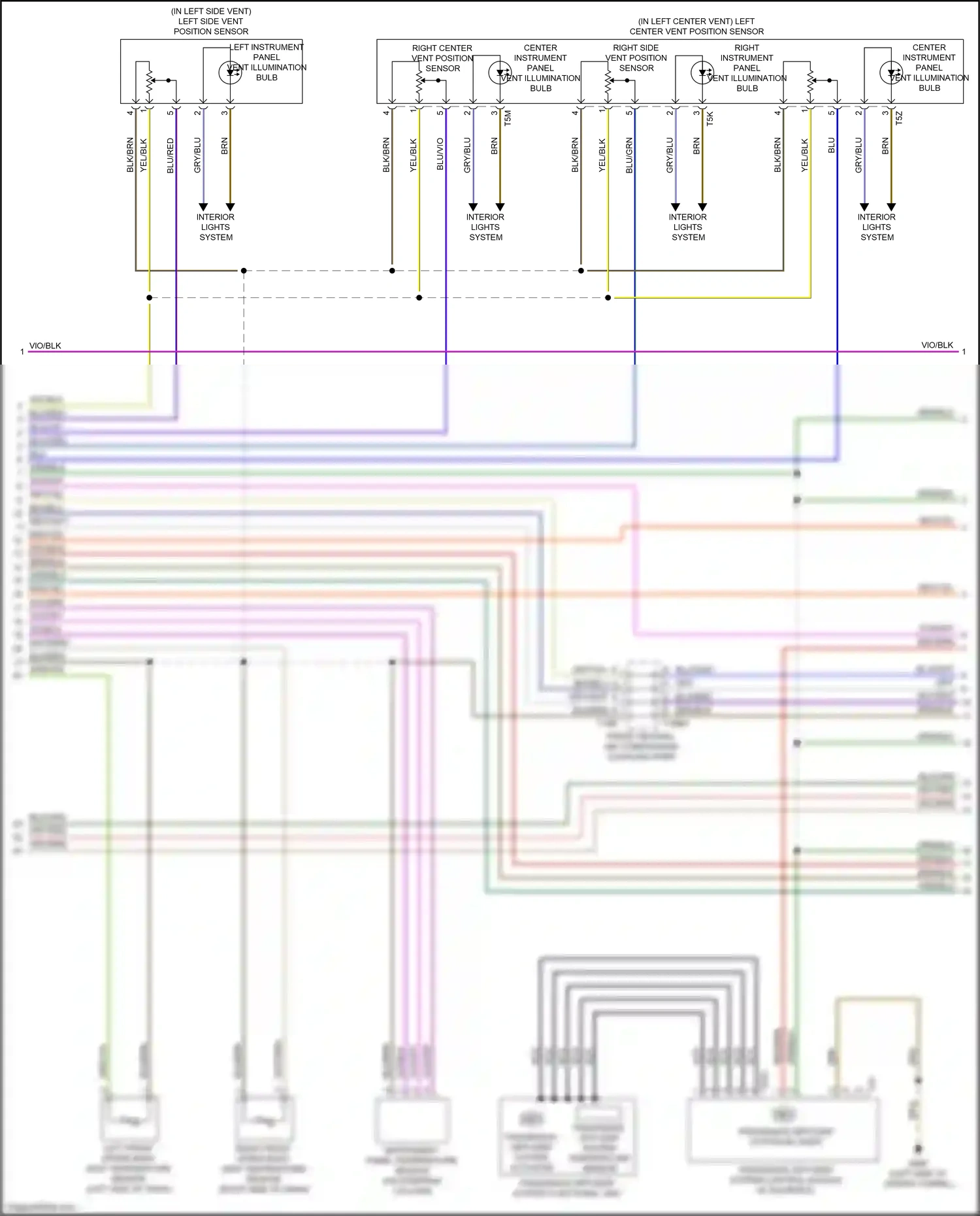 Audi A6 C8 (2018-2023) vio/grn wiring diagram  (4 of 11)