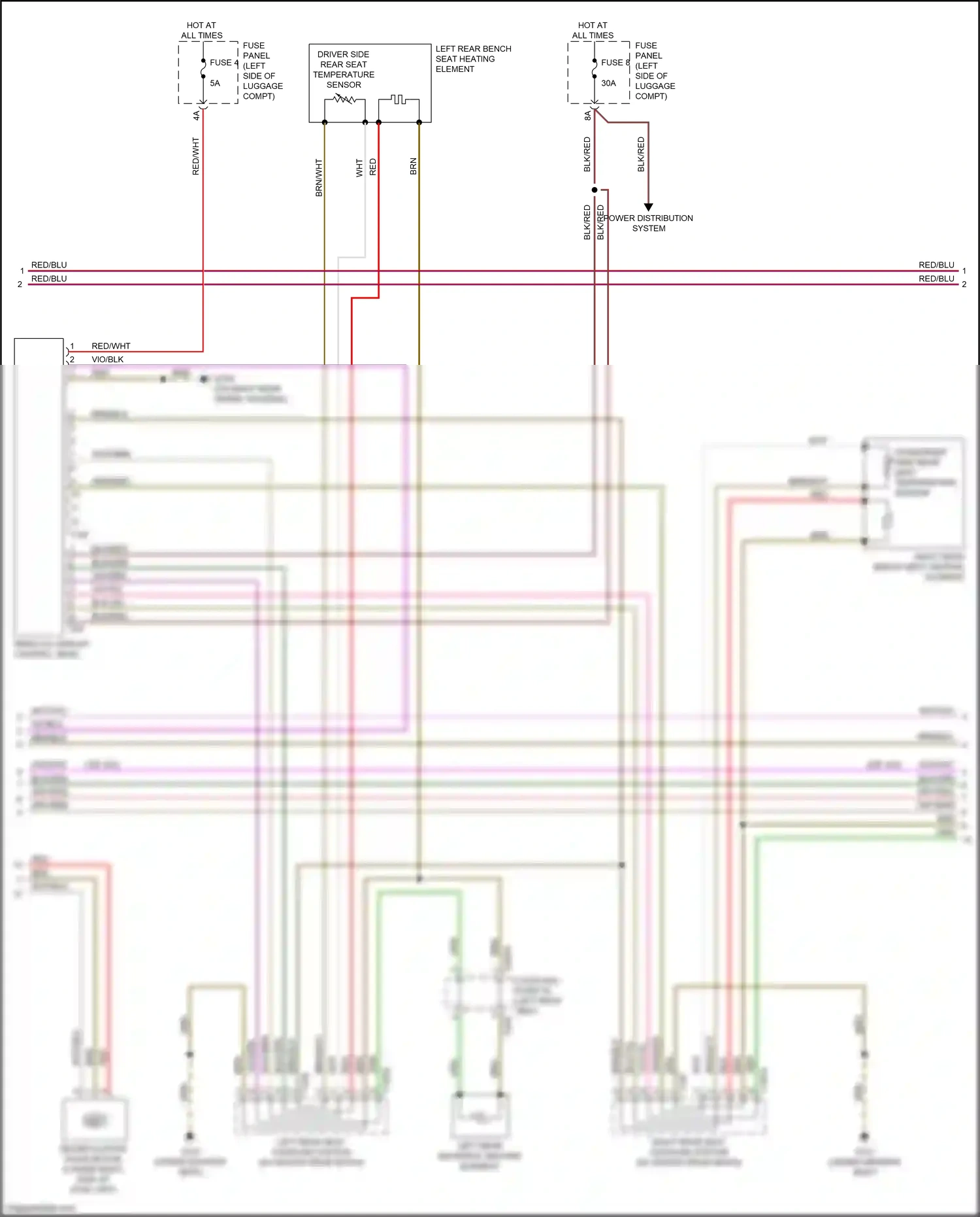 Audi A6 C8 (2018-2023) vio/grn wiring diagram  (5 of 11)