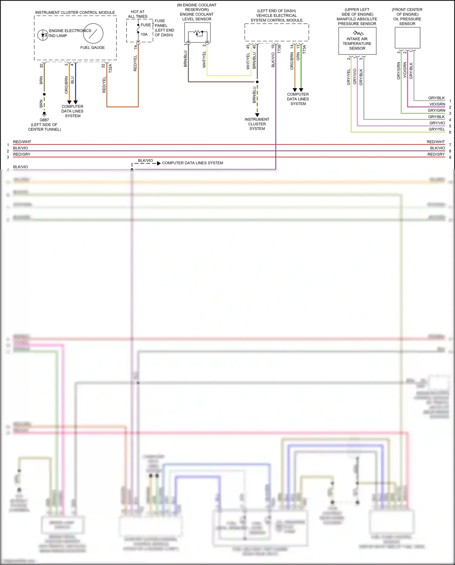 Audi A6 C8 (2018-2023) vio/grn wiring diagram  (11 of 11)