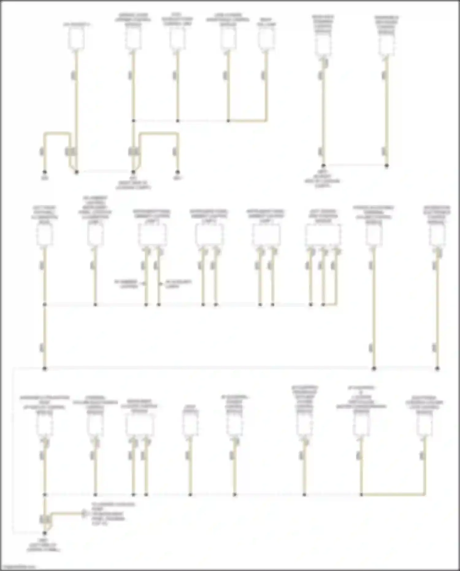 Wiring diagram w/ auxiliary lamps for Audi A6 C8 (2018-2023) (7 of 9)
