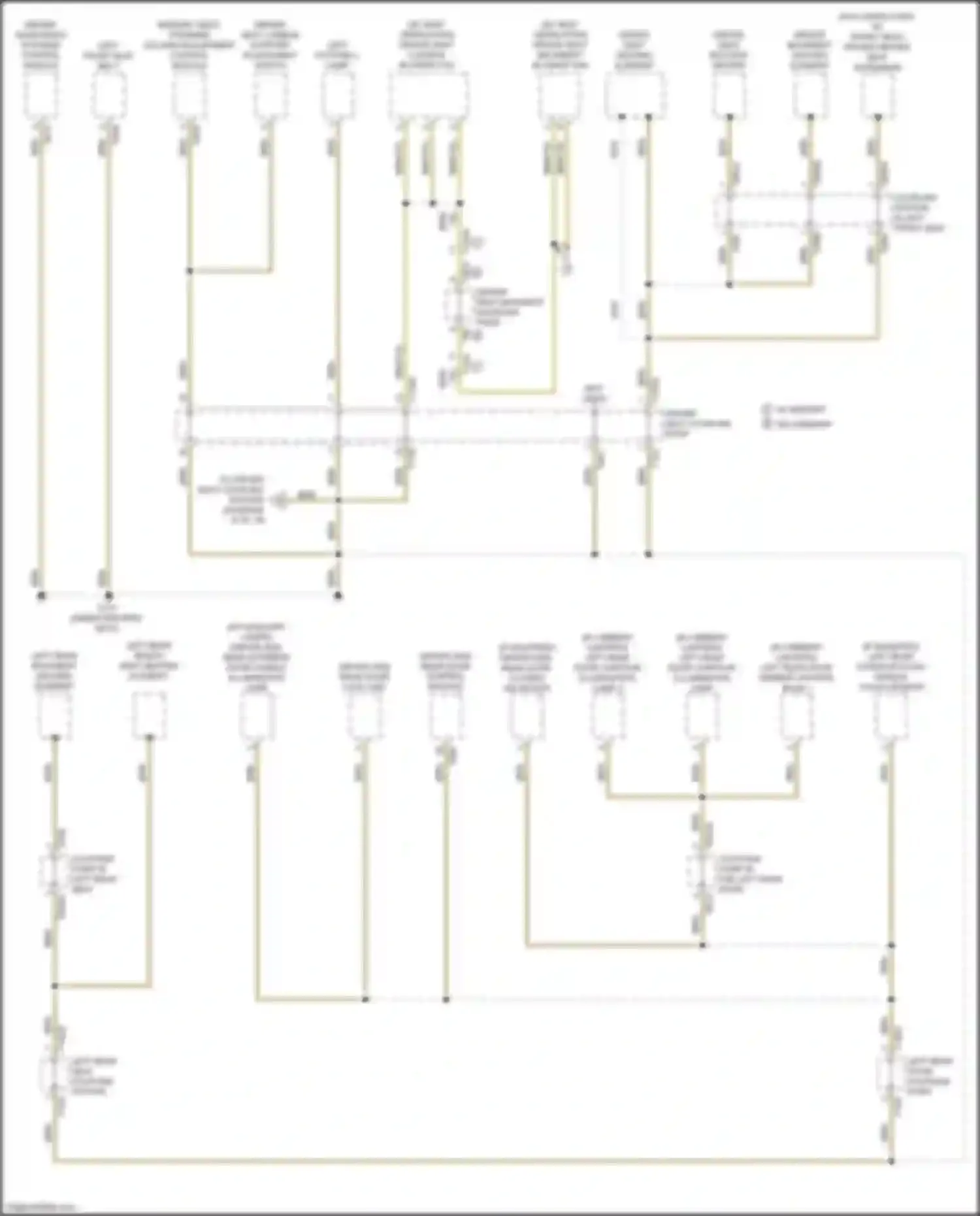 Wiring diagram coupling point in the left rear door for Audi A6 C8 (2018-2023)