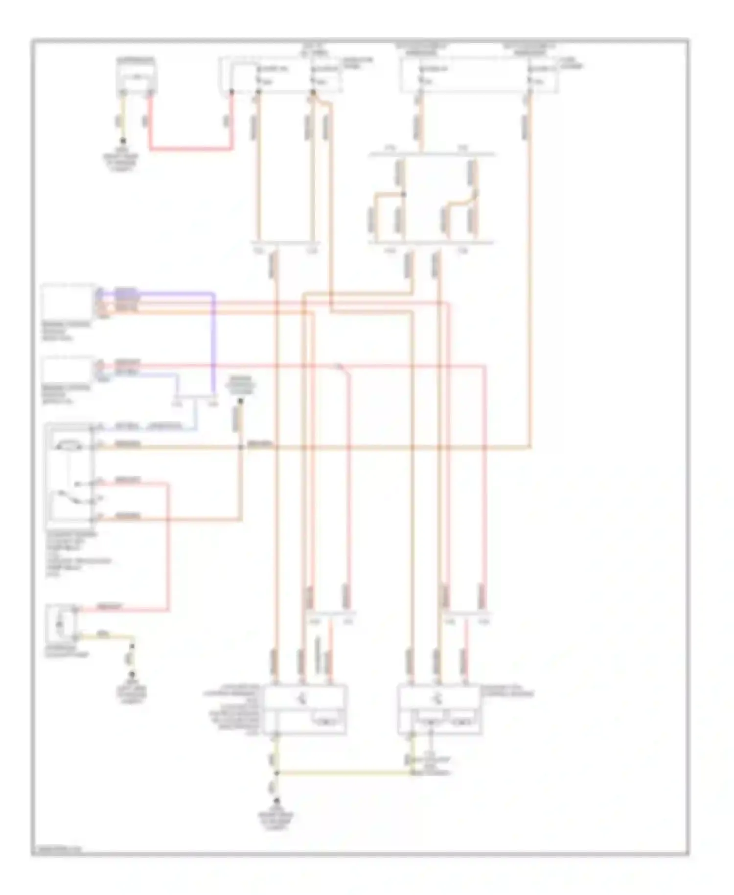 A6 Audi С6 (2004-2008): Cooling fan circuit