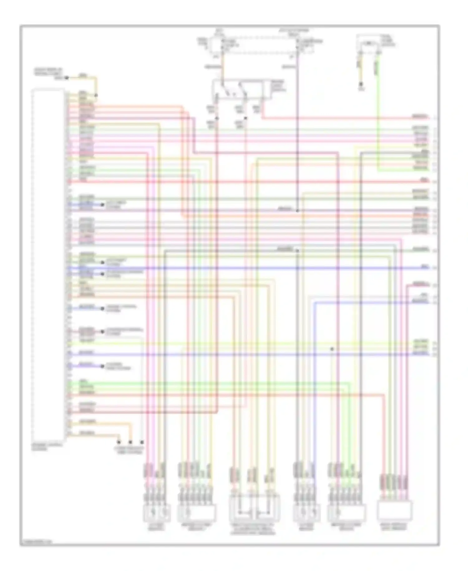 A6 Audi С6 (2004-2008): Wiring diagram engine performance 4.2l (1 of 4)