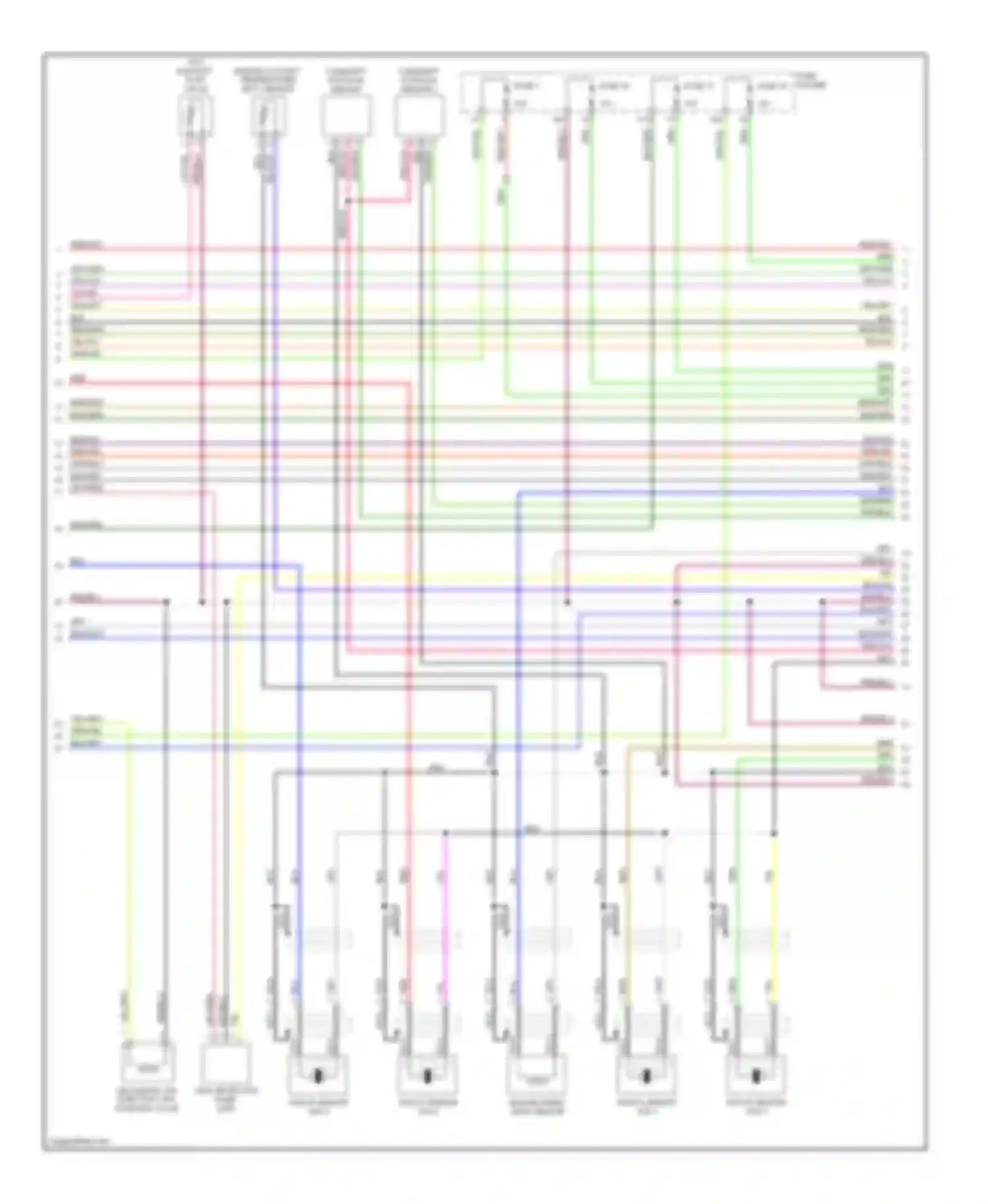 A6 Audi С6 (2004-2008): Wiring diagram engine performance 4.2l (2 of 4)