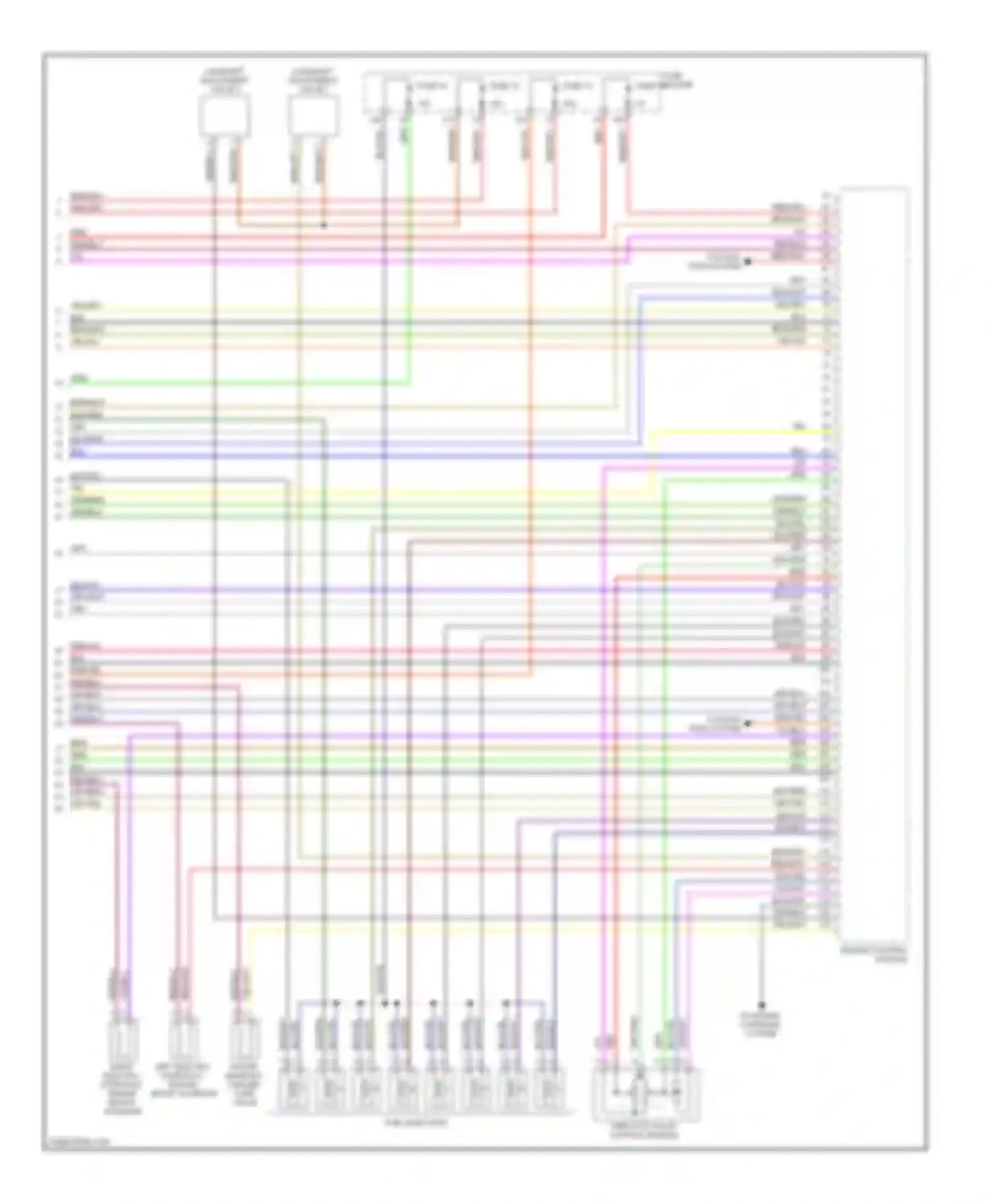 A6 Audi С6 (2004-2008): Wiring diagram engine performance 4.2l (4 of 4)