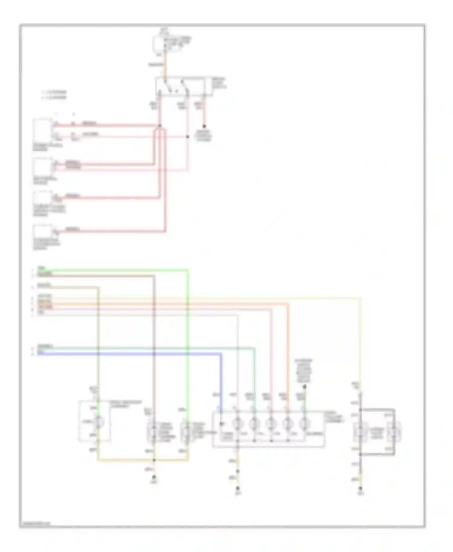 A6 Audi С6 (2004-2008): Exterior lamps circuit, sedan (2 of 2)