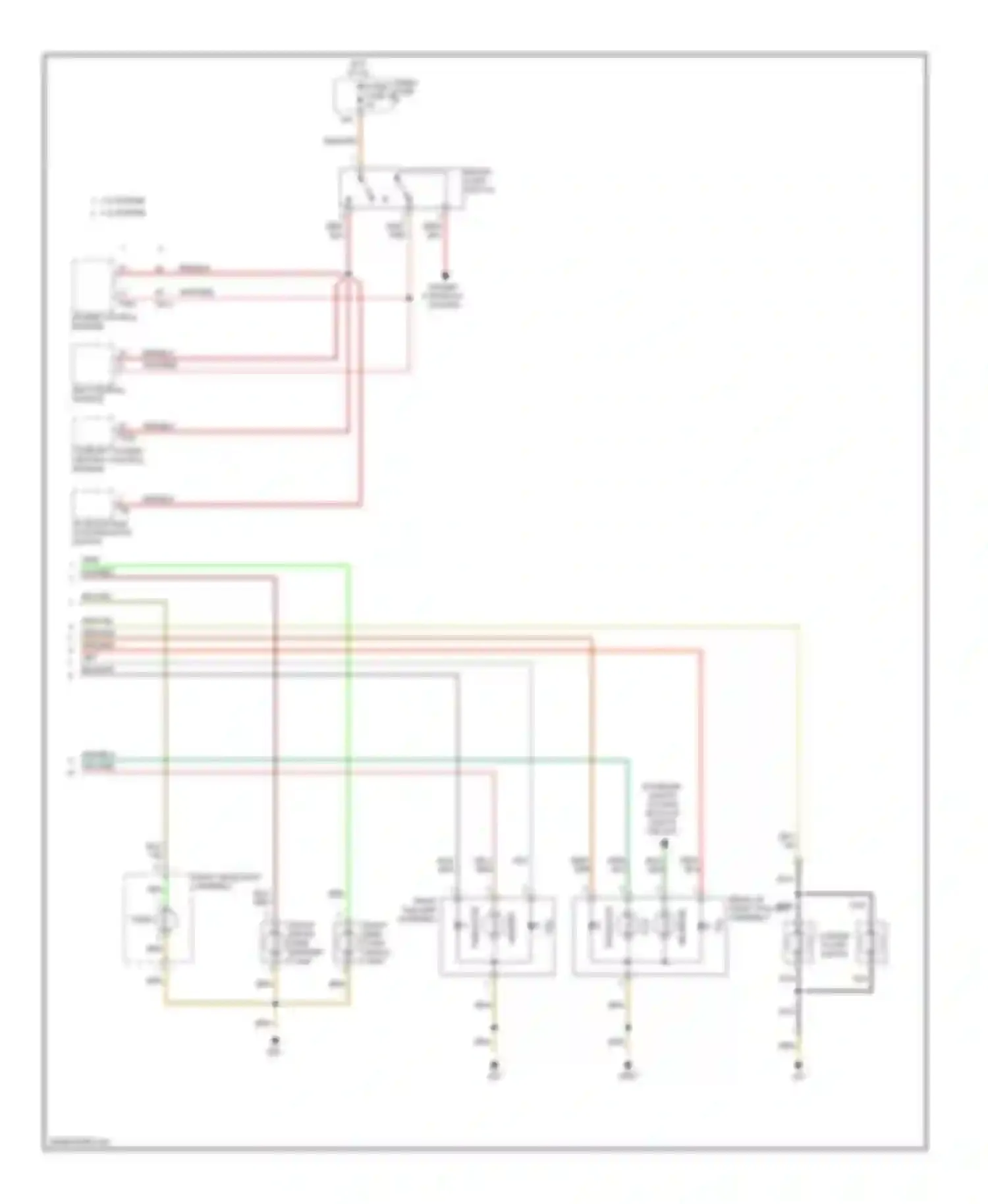 A6 Audi С6 (2004-2008): Exterior lamps circuit, wagon (2 of 2)