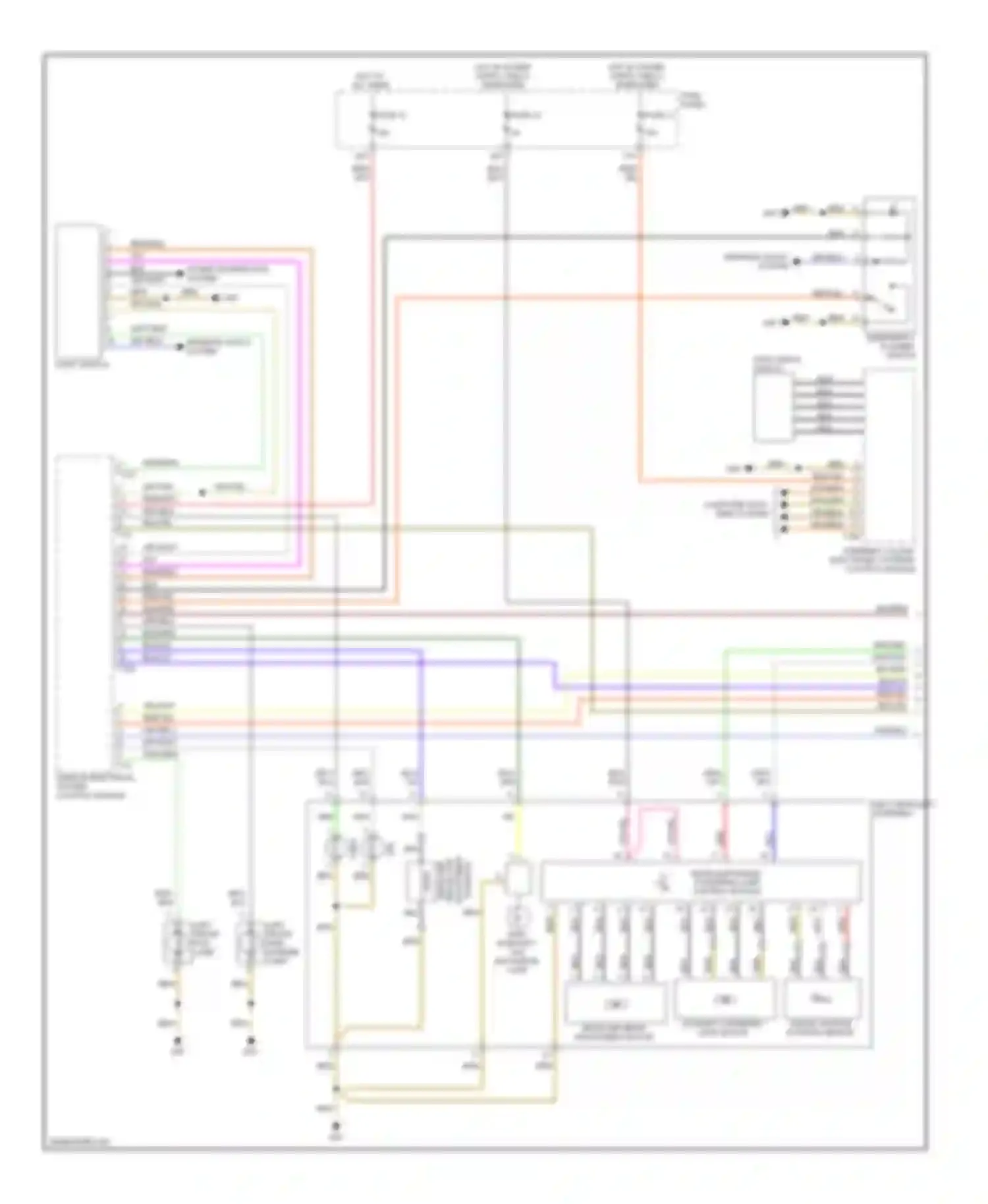 A6 Audi С6 (2004-2008): Headlights circuit, with bi-xenon & adaptive headlights (1 of 2)