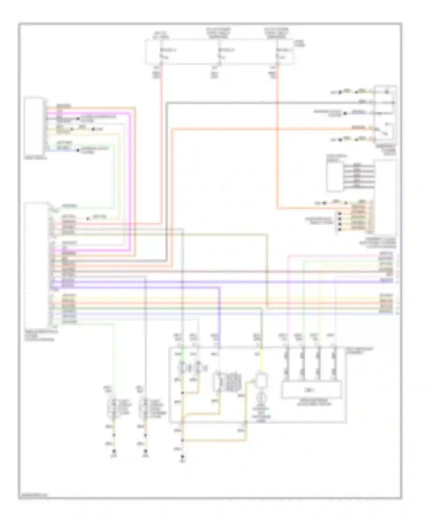 A6 Audi С6 (2004-2008): Headlights circuit, with bi-xenon lamps (1 of 2)