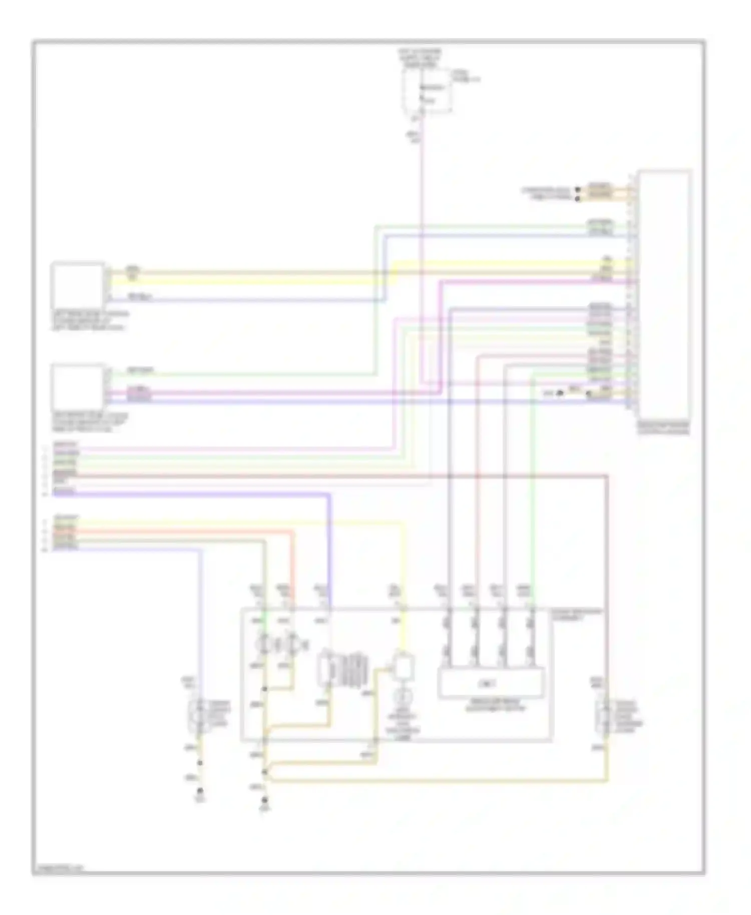 A6 Audi С6 (2004-2008): Headlights circuit, with bi-xenon lamps (2 of 2)