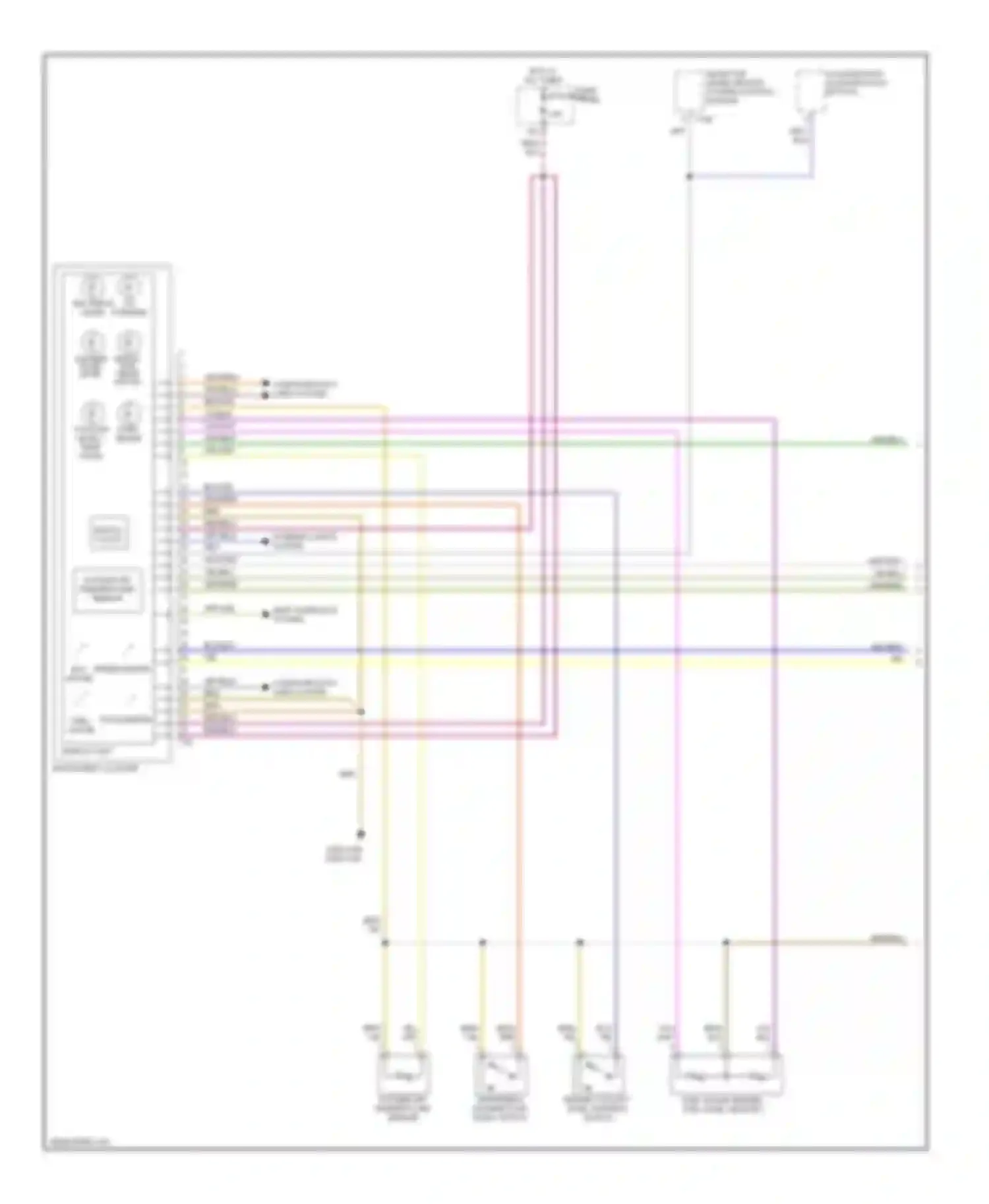 A6 Audi С6 (2004-2008): Instrument cluster circuit (1 of 2)
