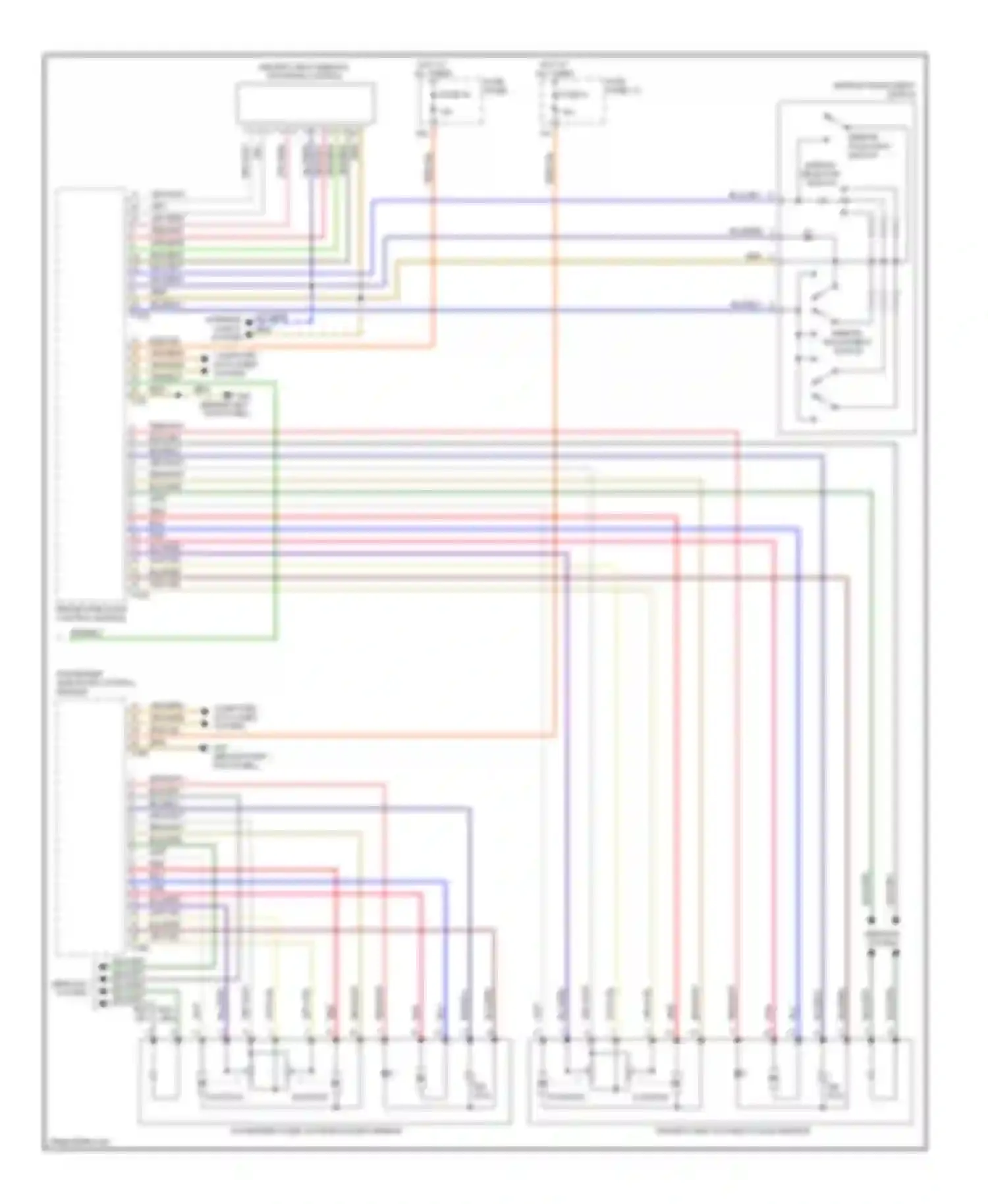 A6 Audi С6 (2004-2008): Memory systems circuit (2 of 2)