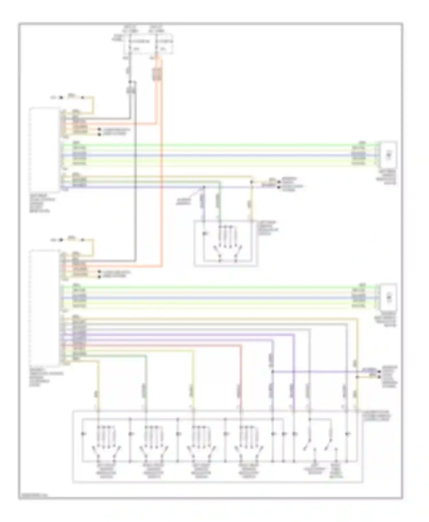 A6 Audi С6 (2004-2008): Power windows circuit (1 of 2)