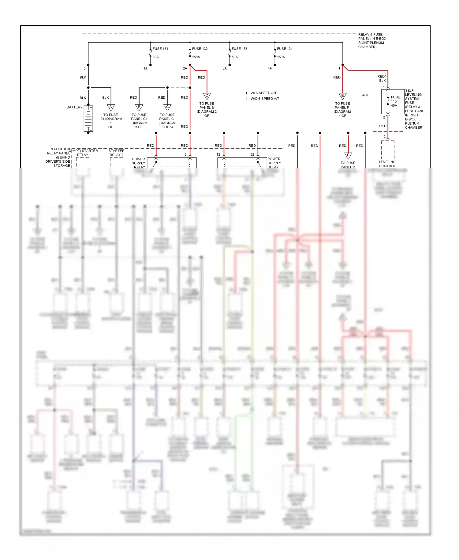 Audi A6 С6 (2004-2008) access/ wiring diagram  (2 of 2)