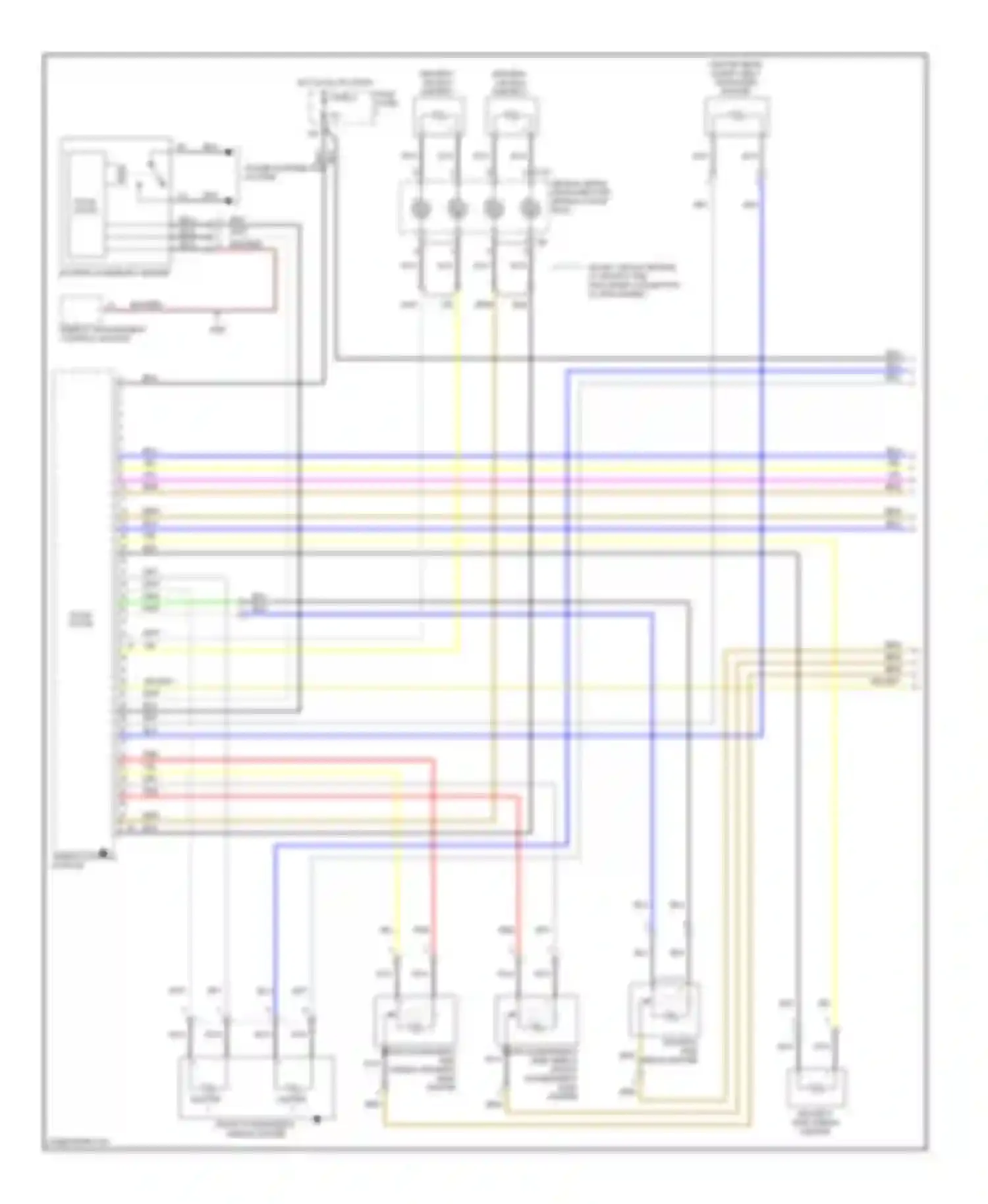 Wiring diagram air bag spiral spring/return spring w/slip ring for Audi A6 С6 (2004-2008) (1 of 1)