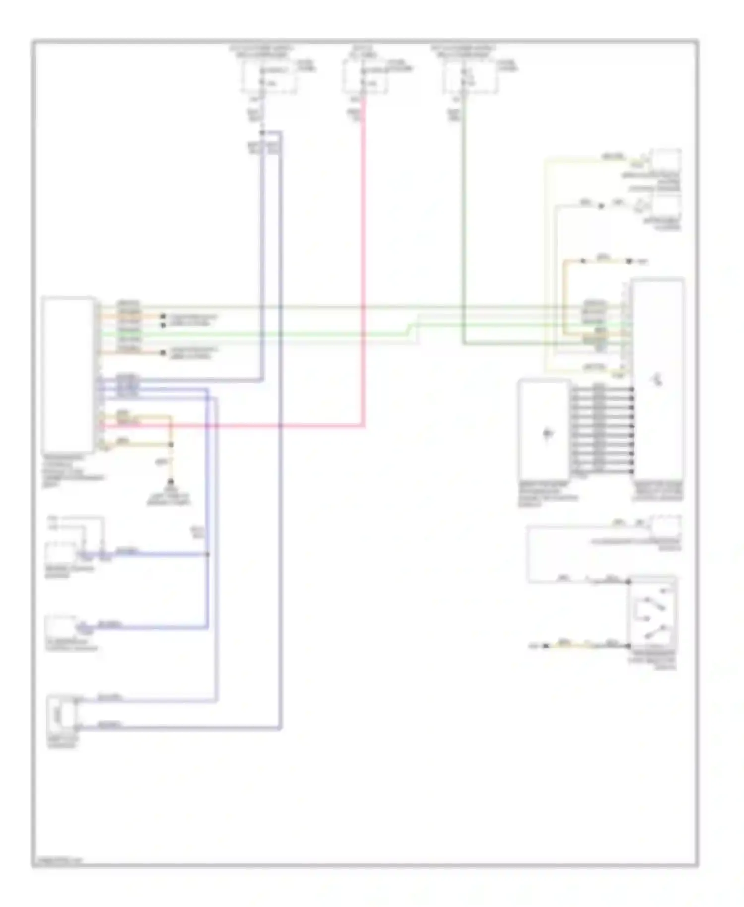 Wiring diagram blu/yel for Audi A6 С6 (2004-2008) (22 of 29)