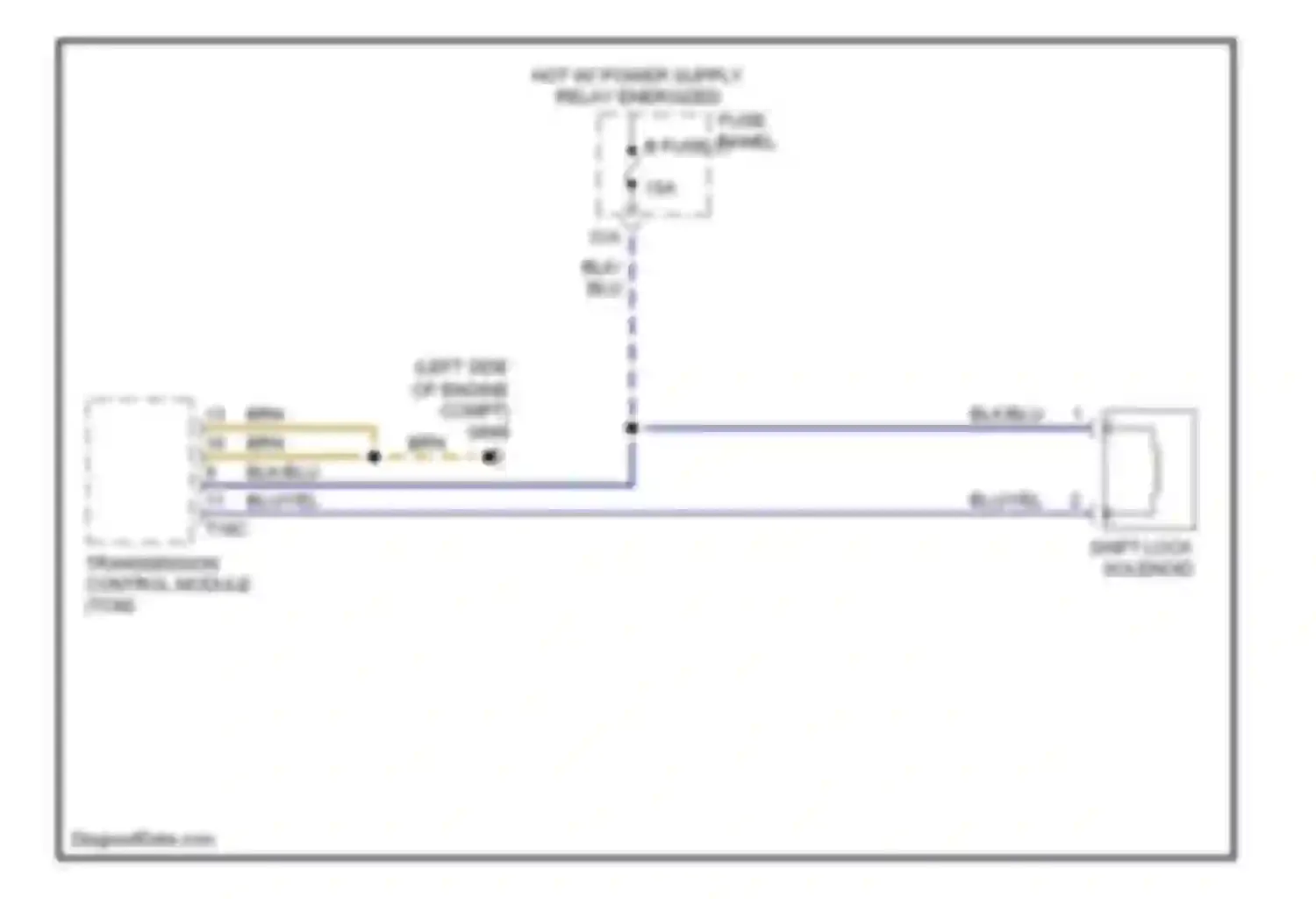 Wiring diagram blu/yel for Audi A6 С6 (2004-2008) (21 of 29)