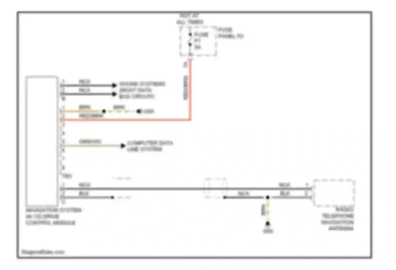 Wiring diagram brn for Audi A6 С6 (2004-2008) (52 of 85)
