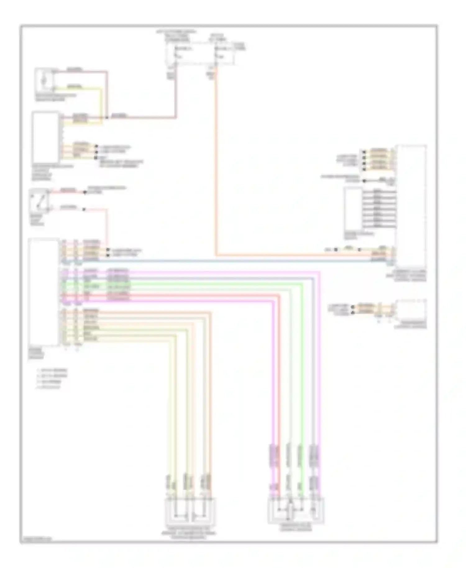 Wiring diagram computer data lines system for Audi A6 С6 (2004-2008) (6 of 47)